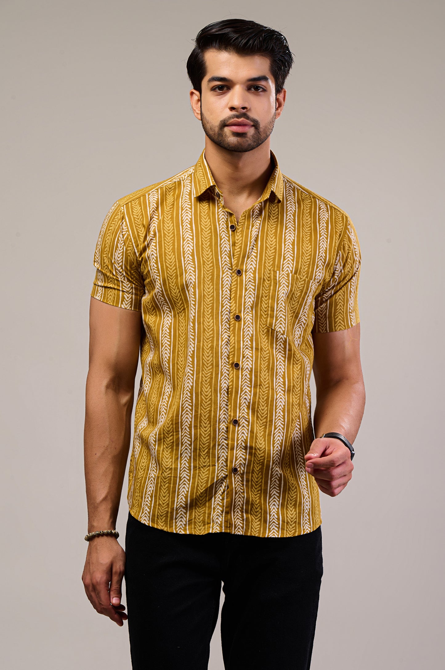 Zenith Zest Men’s Half Sleeve Printed Shirt