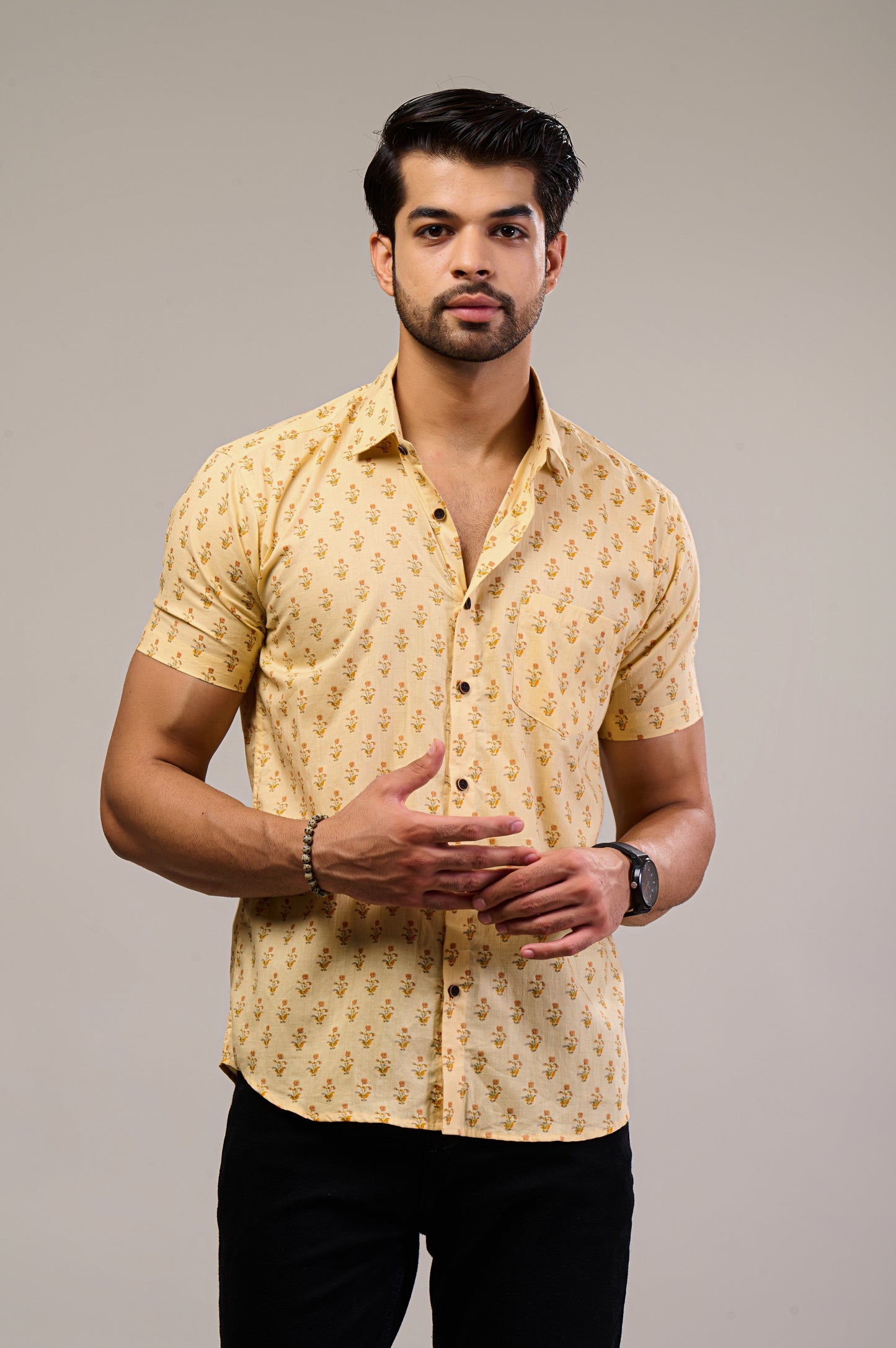Jungle Jive Men’s Half Sleeve Printed Shirt