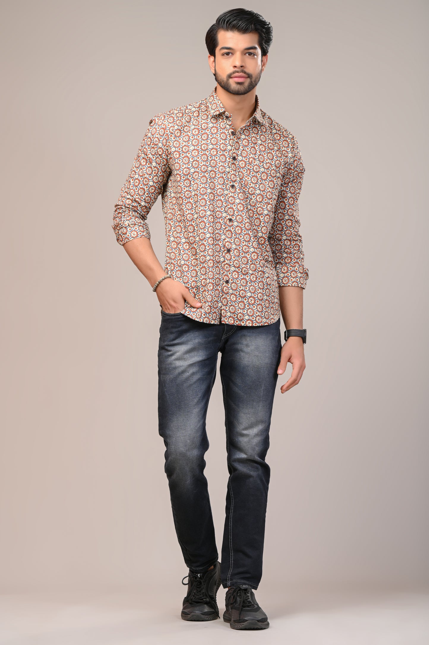 Shape Shift Print Full Sleeve Shirt