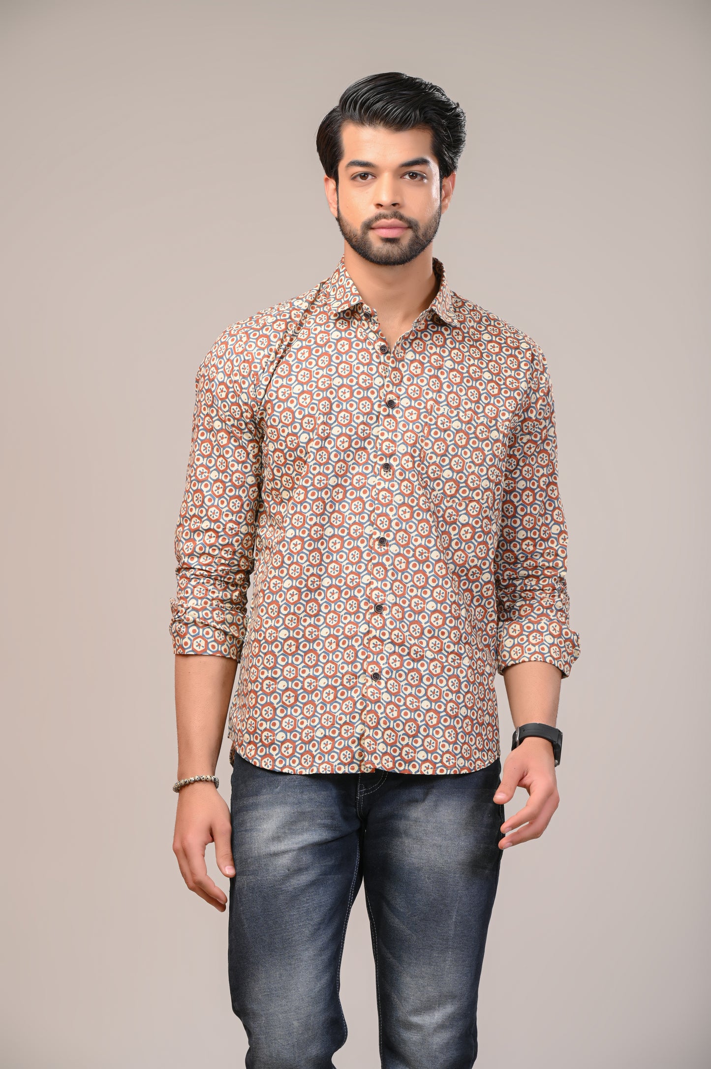 Shape Shift Print Full Sleeve Shirt