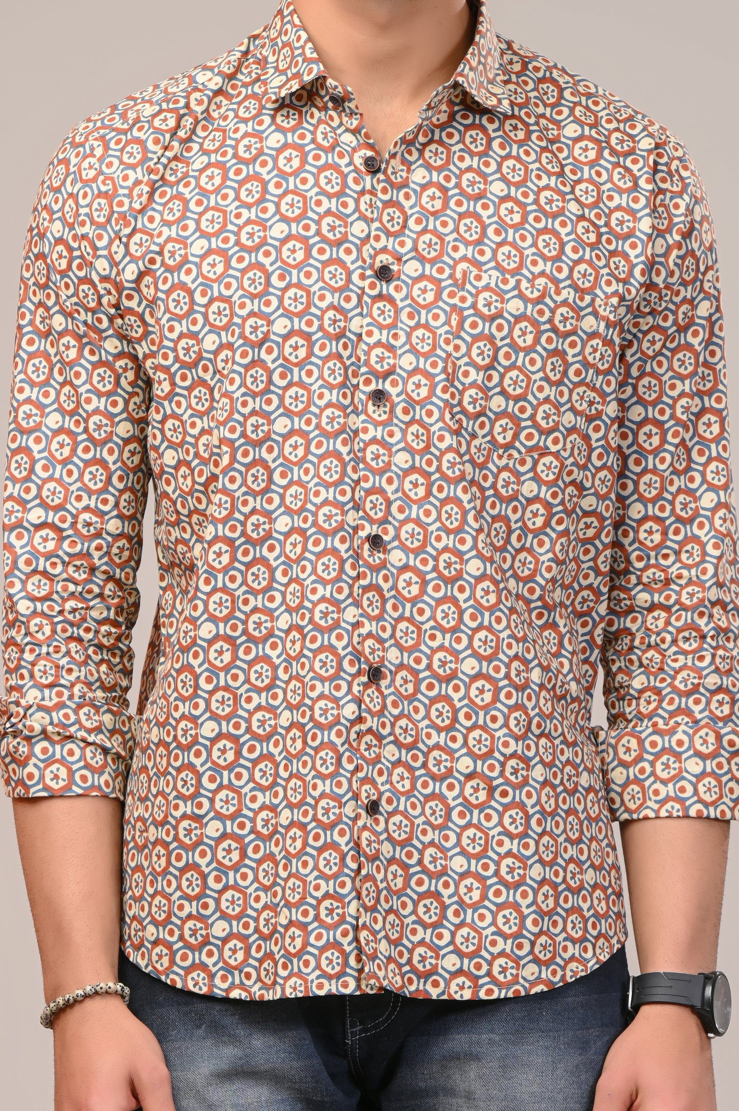 Shape Shift Print Full Sleeve Shirt