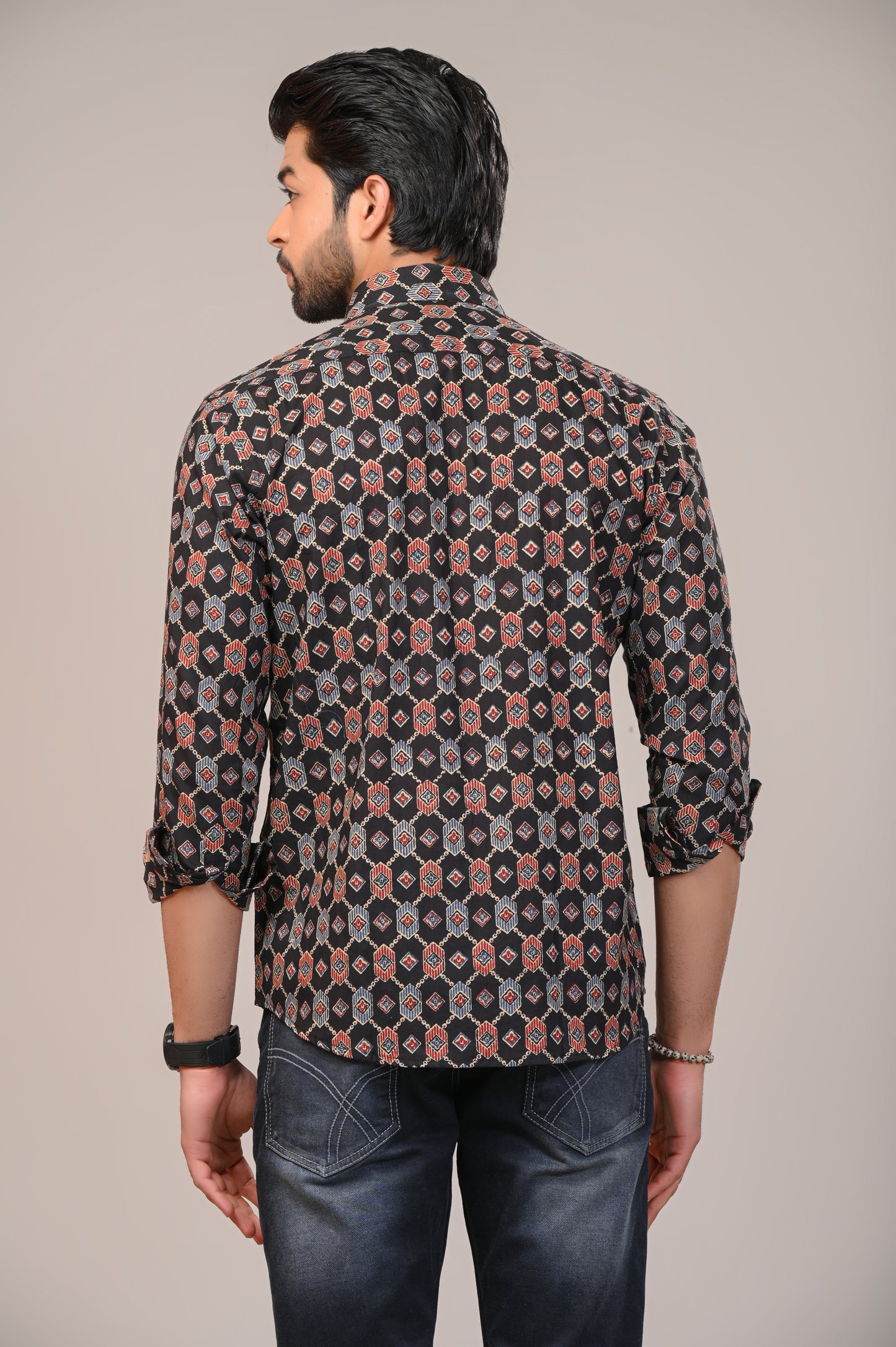 Surreal Spectrum Print Full Sleeve Shirt