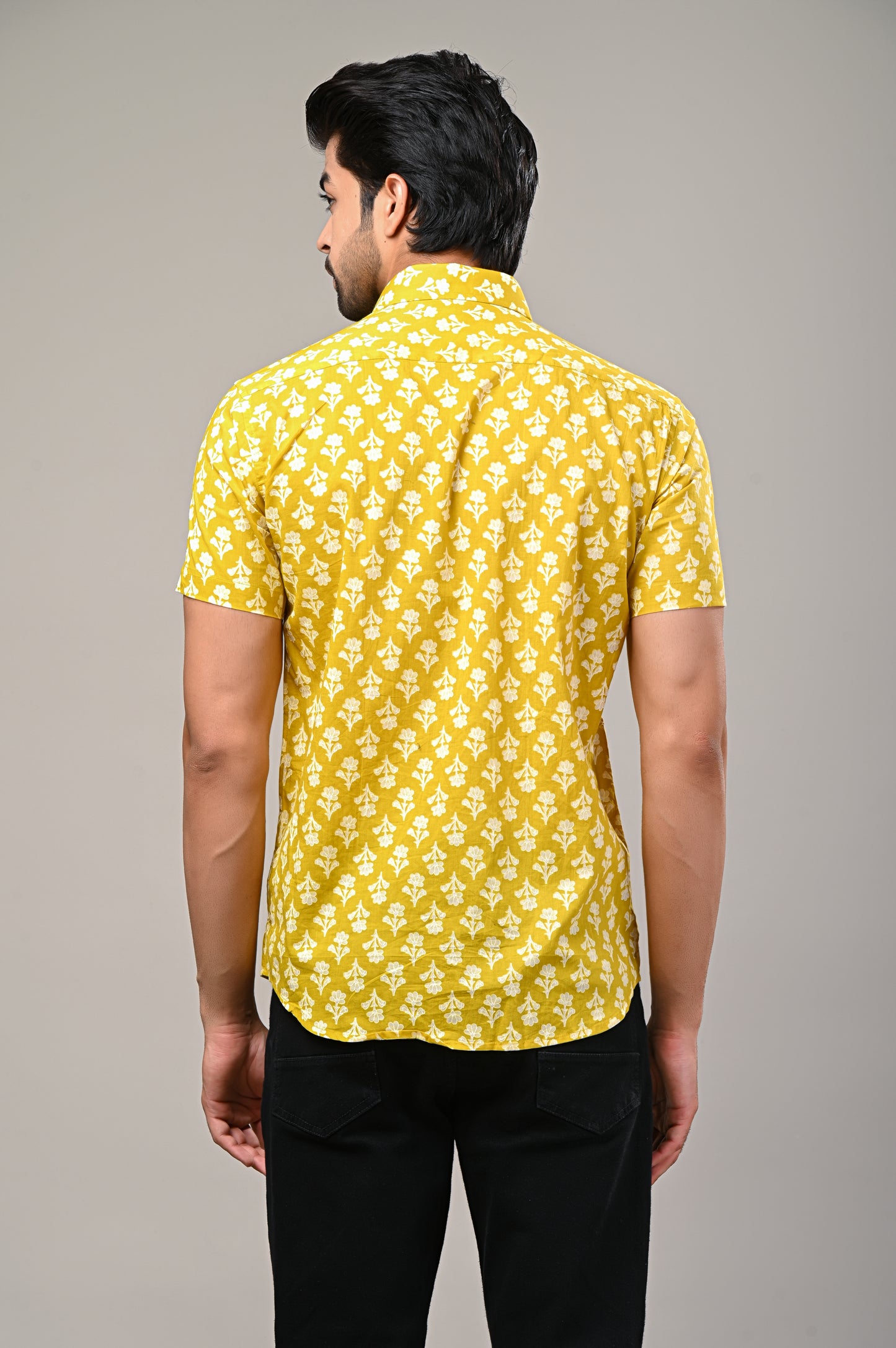 Sunny Blooms Floral Printed Men's Shirt