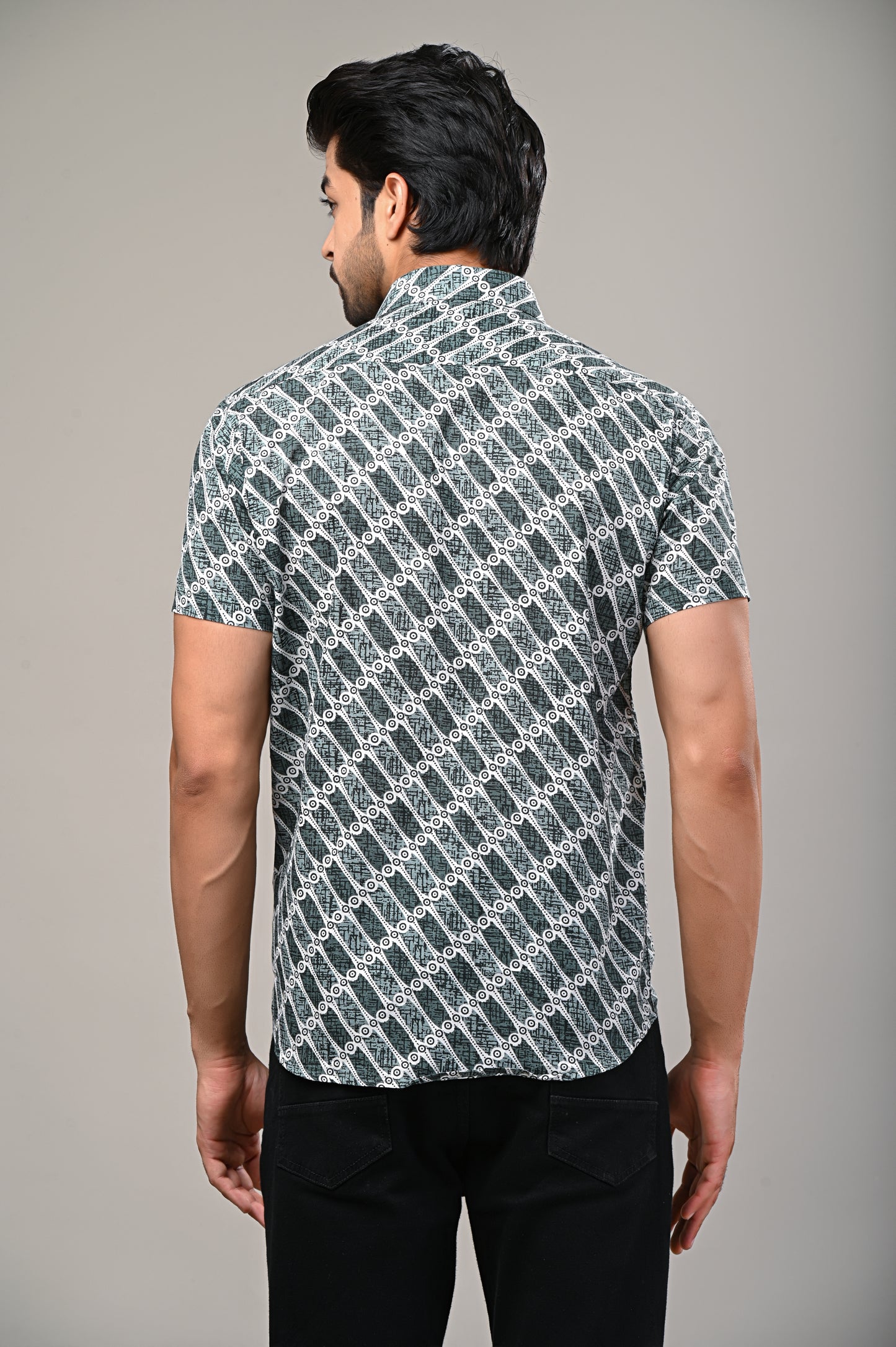 Urban Matrix Printed Men’s Half Sleeve Shirt