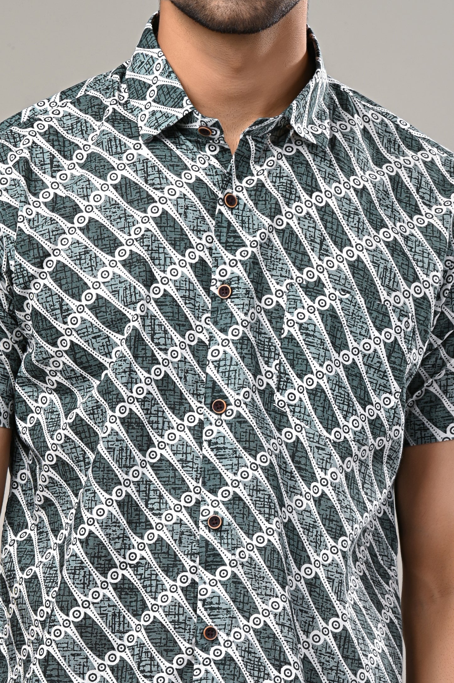 Urban Matrix Printed Men’s Half Sleeve Shirt