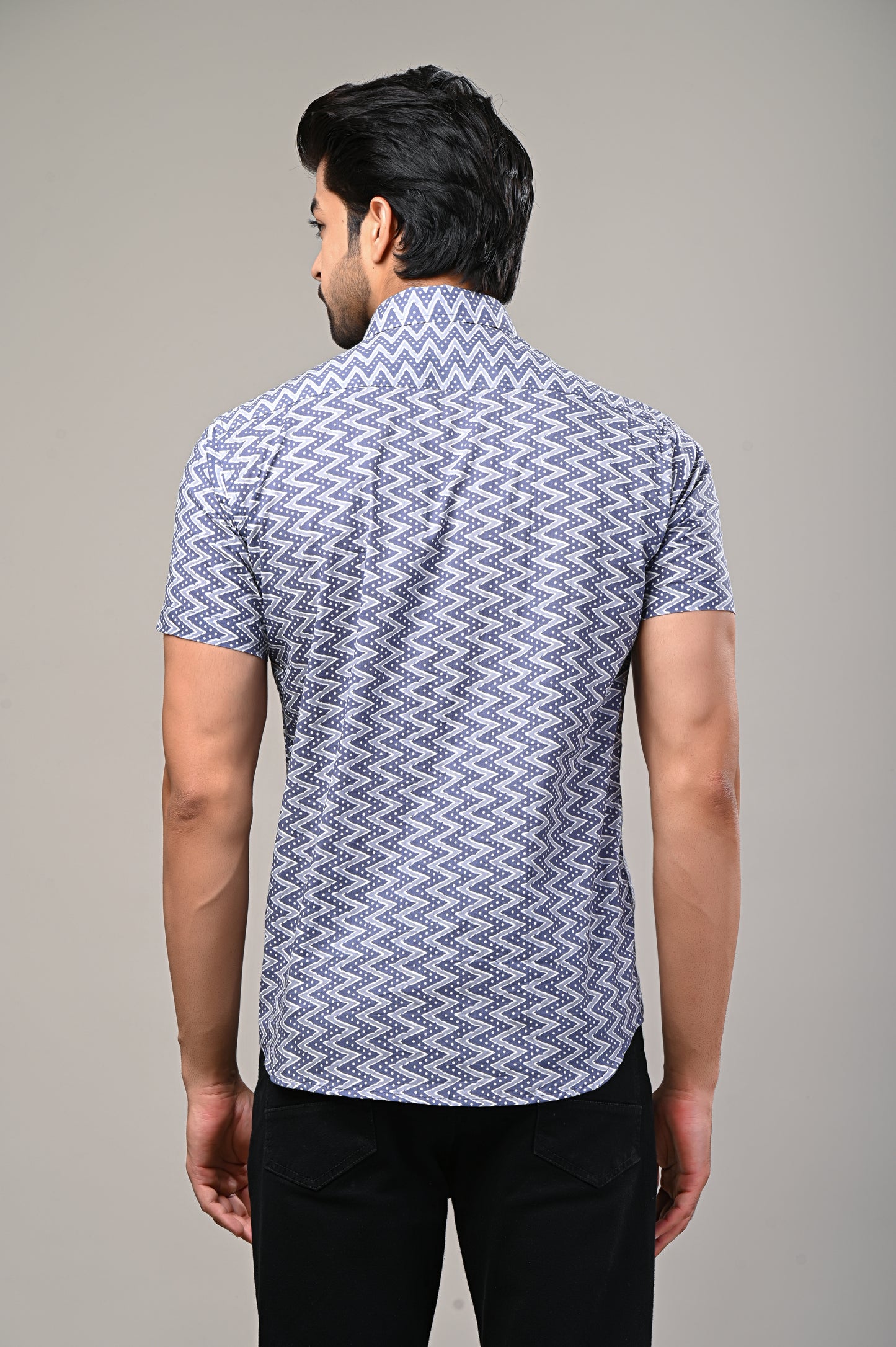 Wave Rhythm Casual Men’s Half Sleeve Shirt