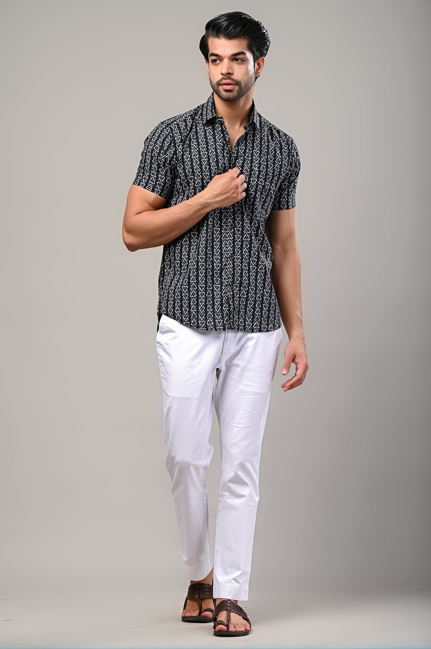 Prism Print Men’s Half Sleeve Shirt