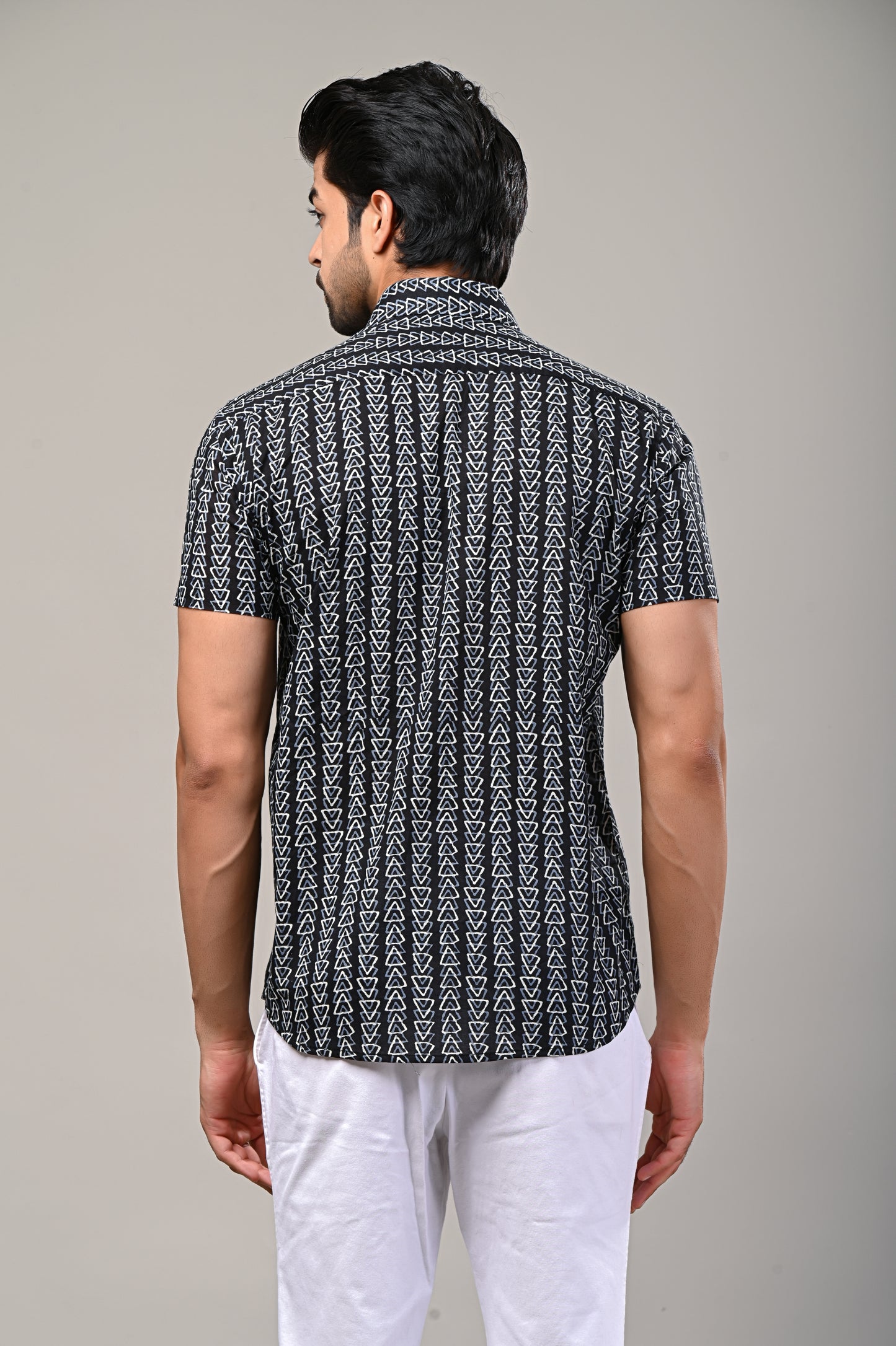 Prism Print Men’s Half Sleeve Shirt