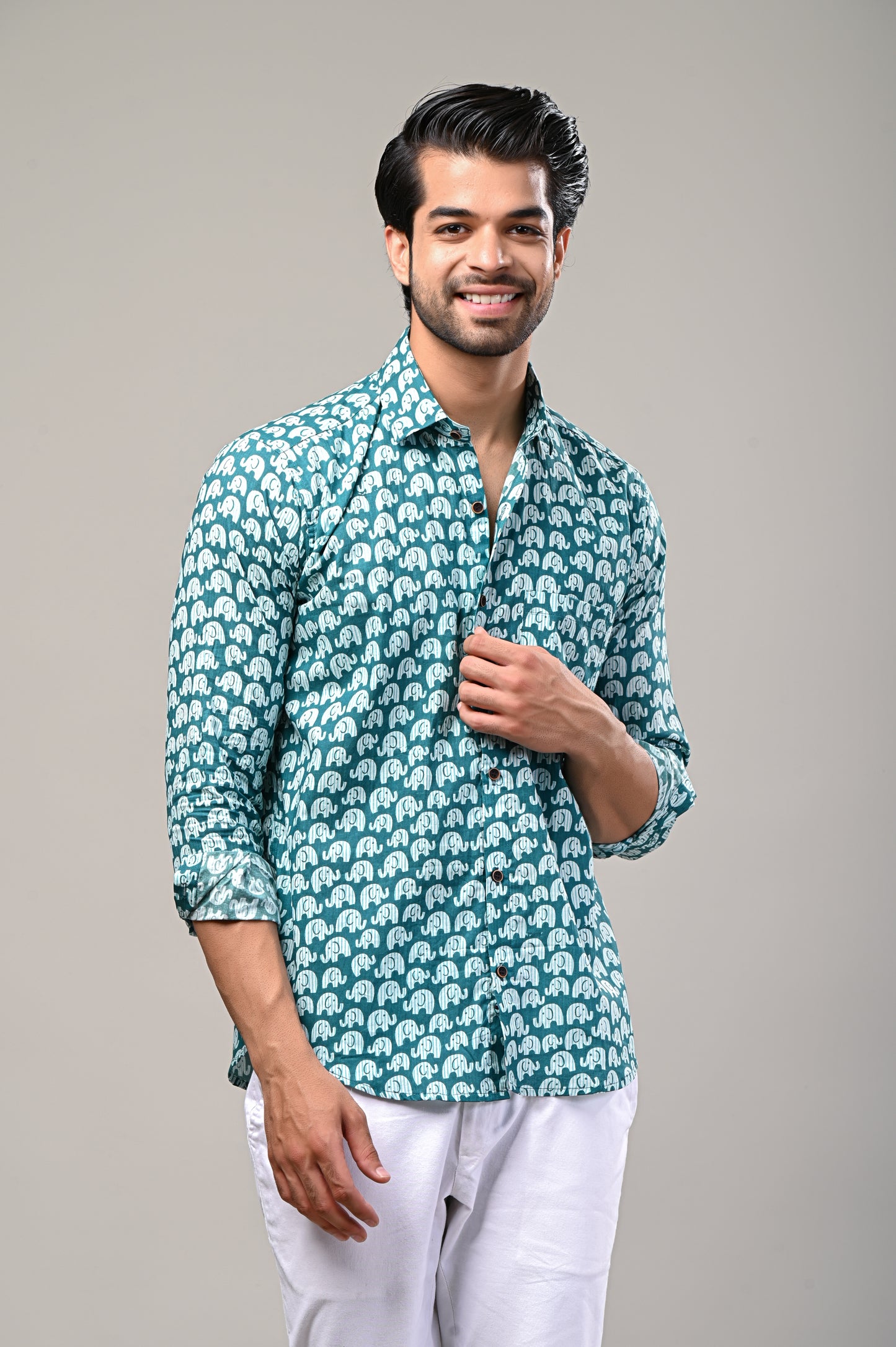 Elephant Parade Printed Full Sleeve Shirt