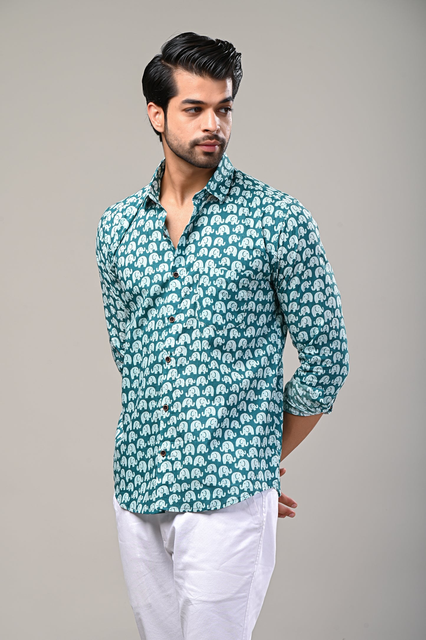 Elephant Parade Printed Full Sleeve Shirt