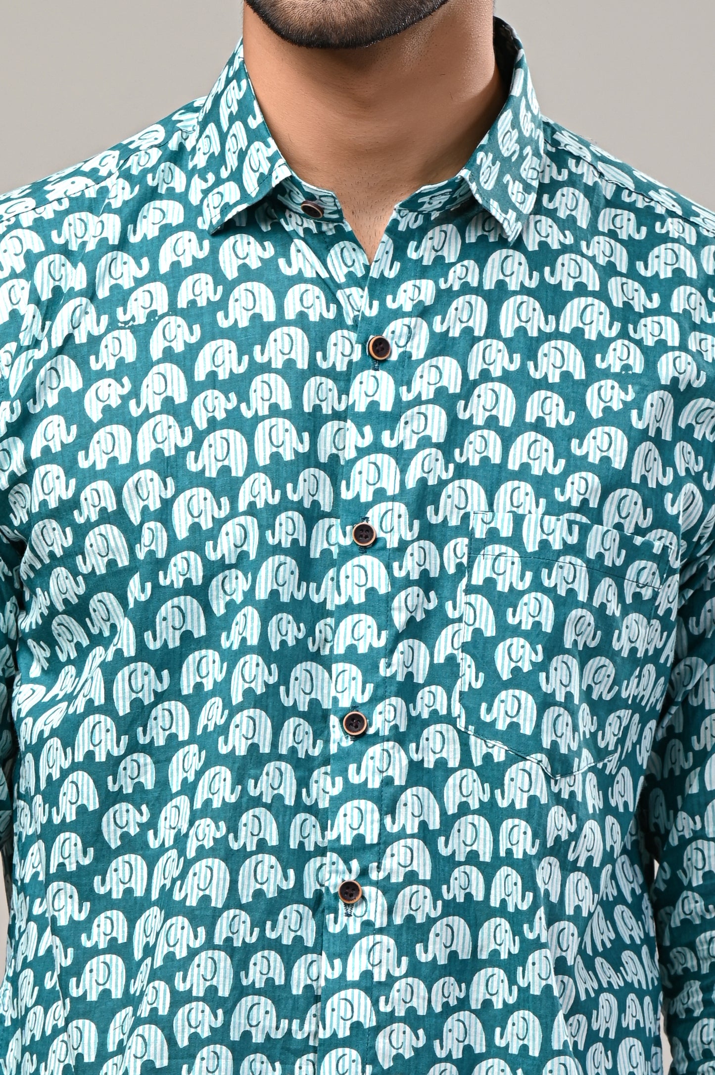 Elephant Parade Printed Full Sleeve Shirt