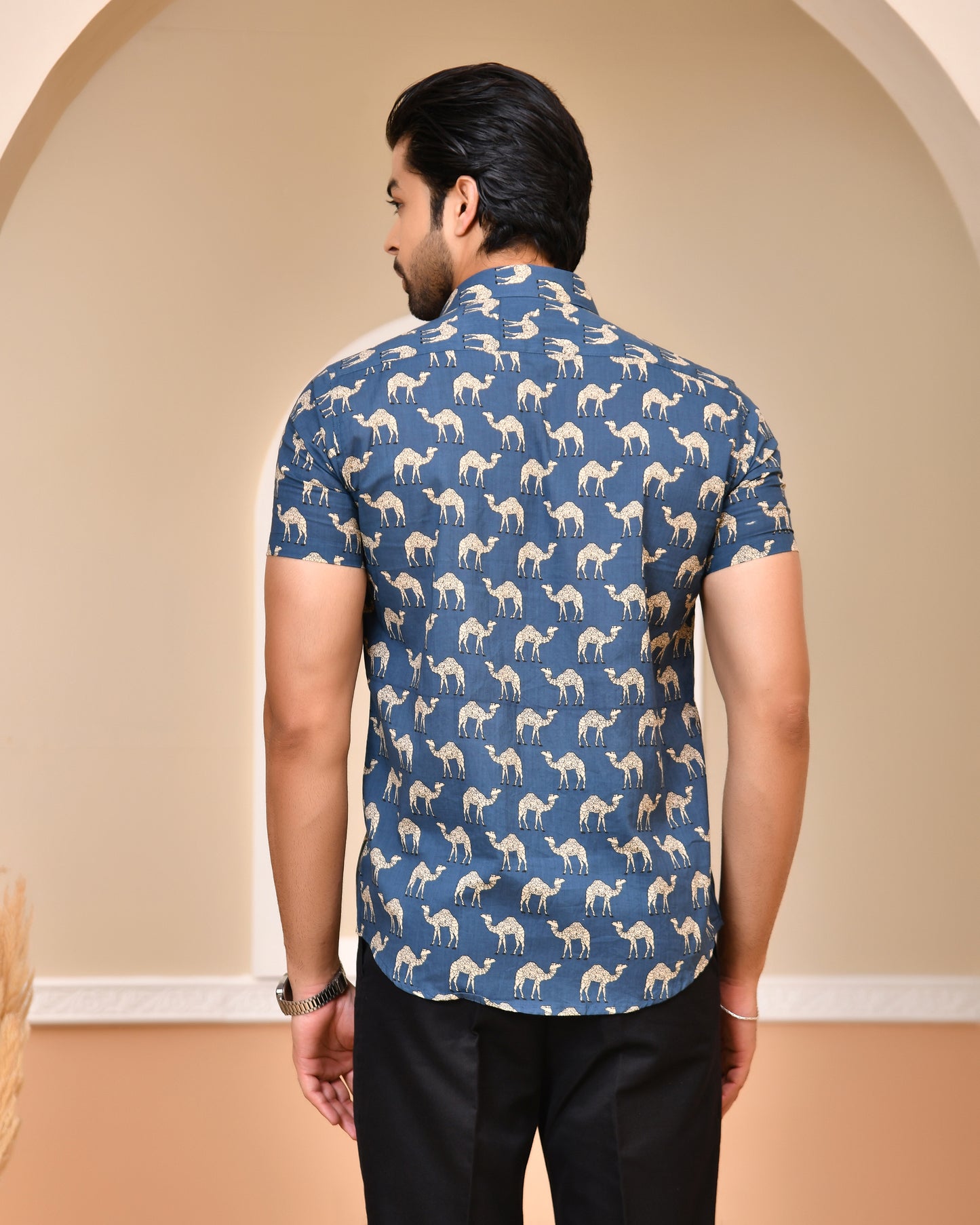 Regal Camel Half Sleeves Shirt