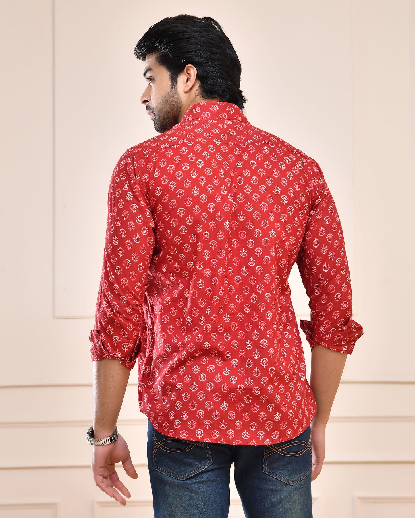 Ruby Petal Printed Full Sleeve Shirt