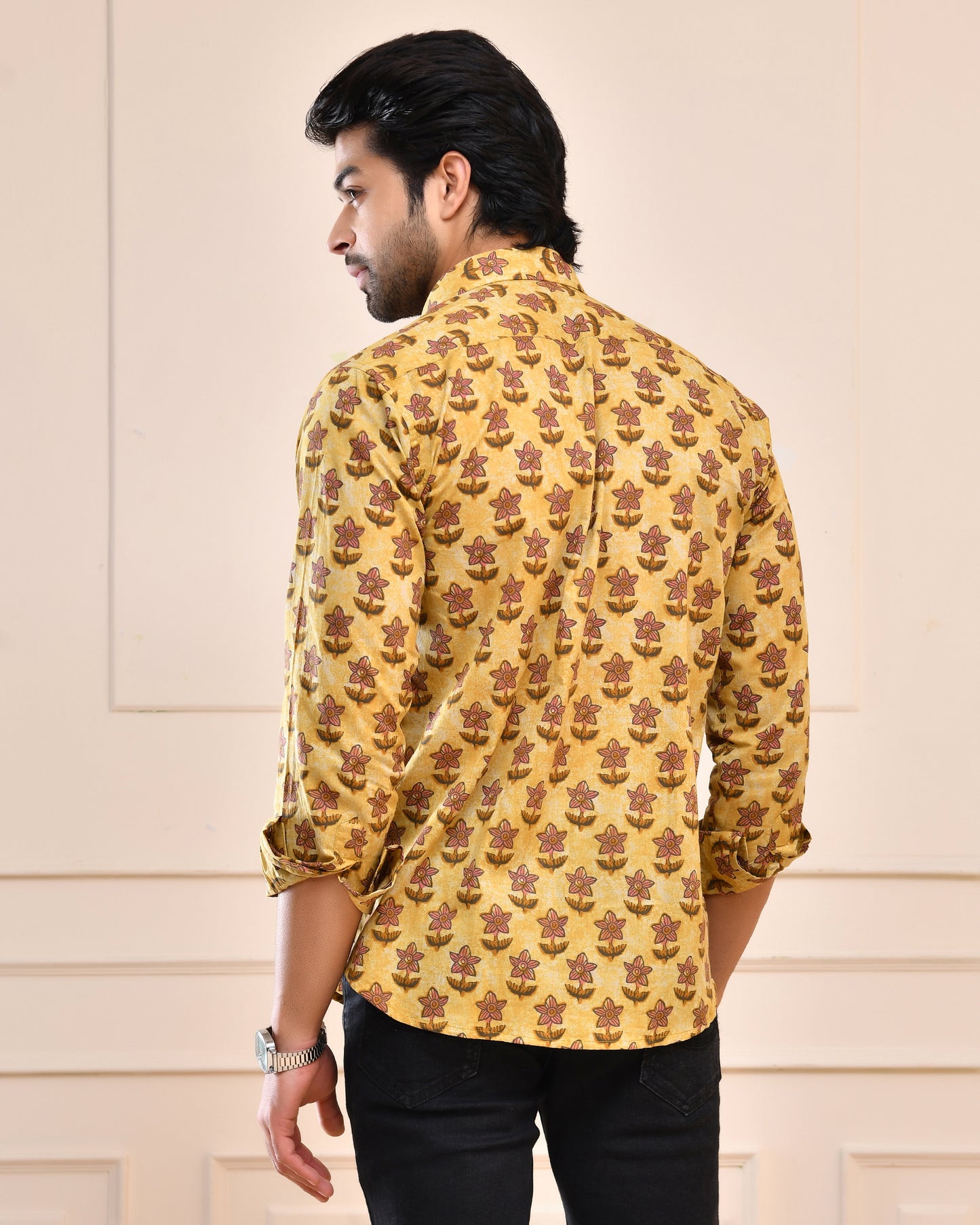 Amber Floral Motif Full Sleeve Shirt