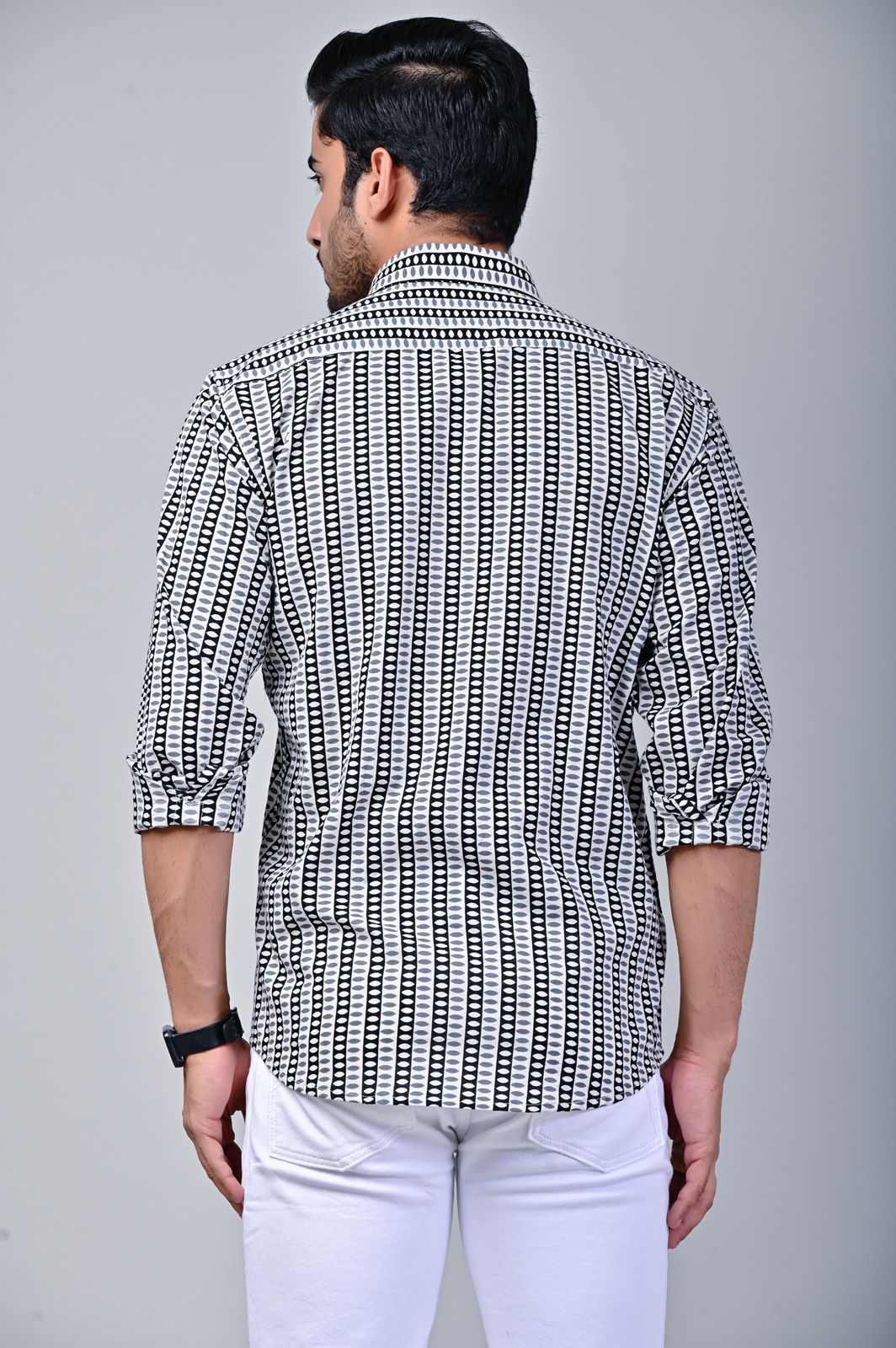 Speckled Dot Print Full Sleeve Shirt