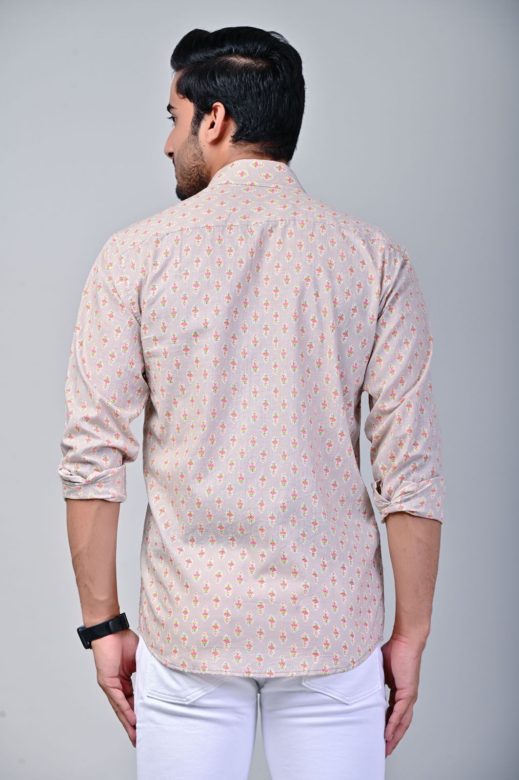 Petal Pop Print Full Sleeve Shirt