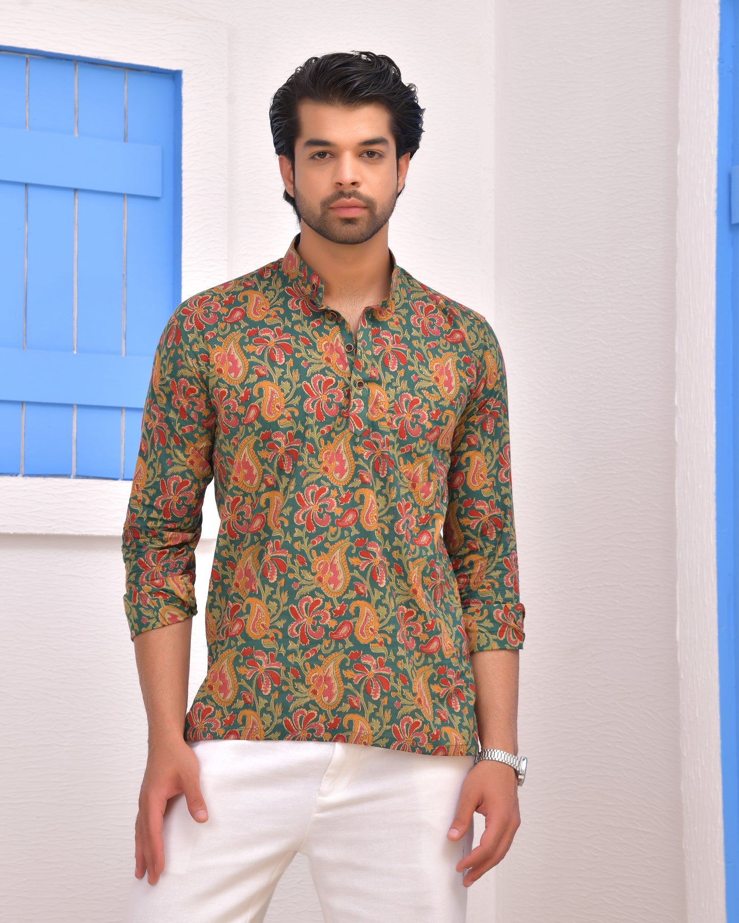Rangrez Floral Short Kurta