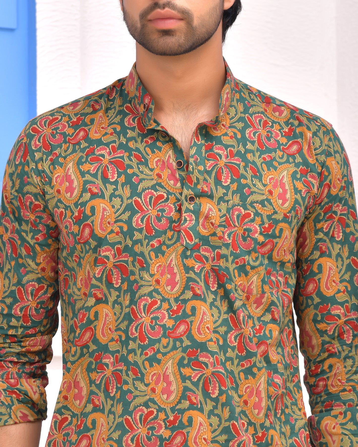 Rangrez Floral Short Kurta
