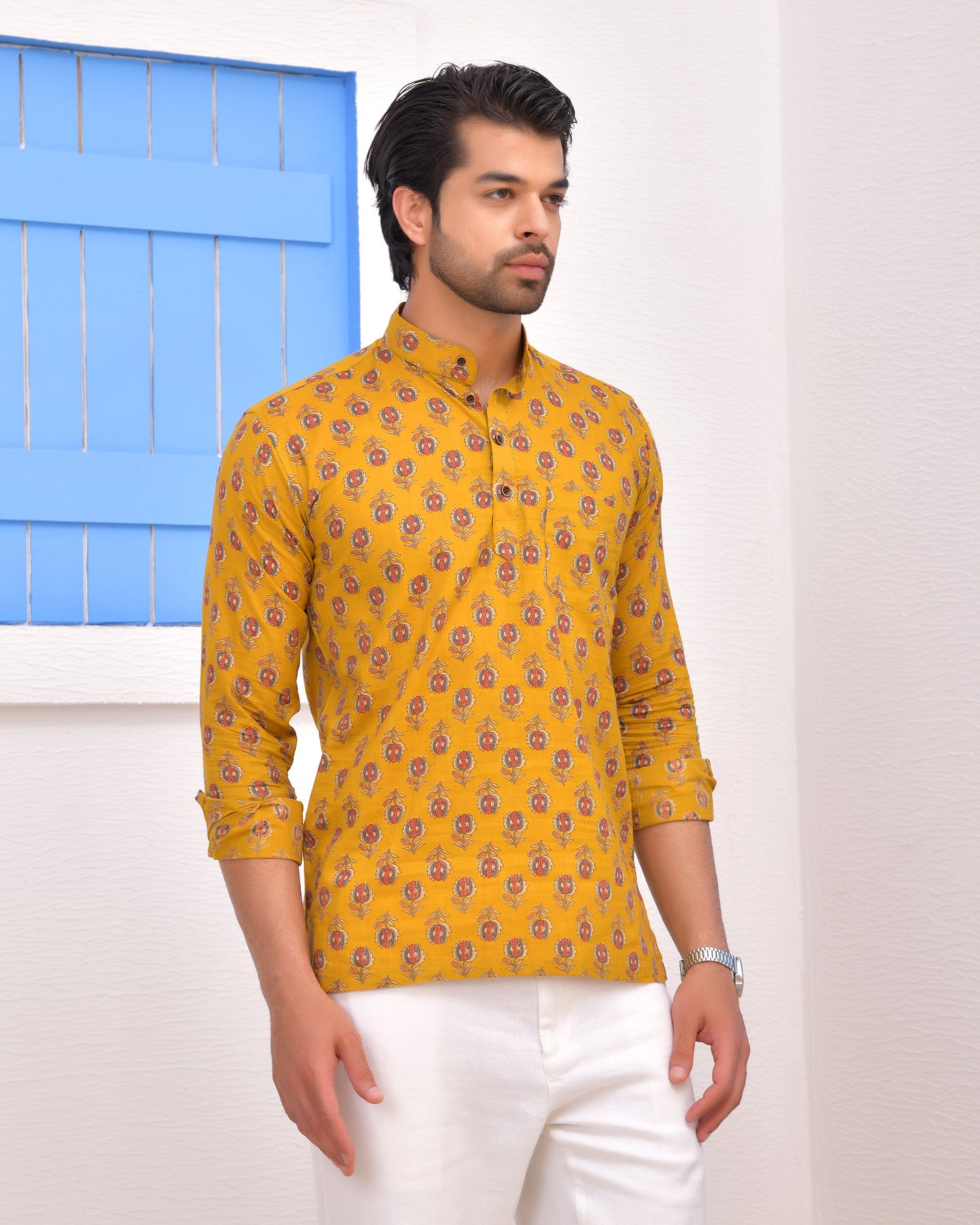 Sunehri Bloom Short Kurta