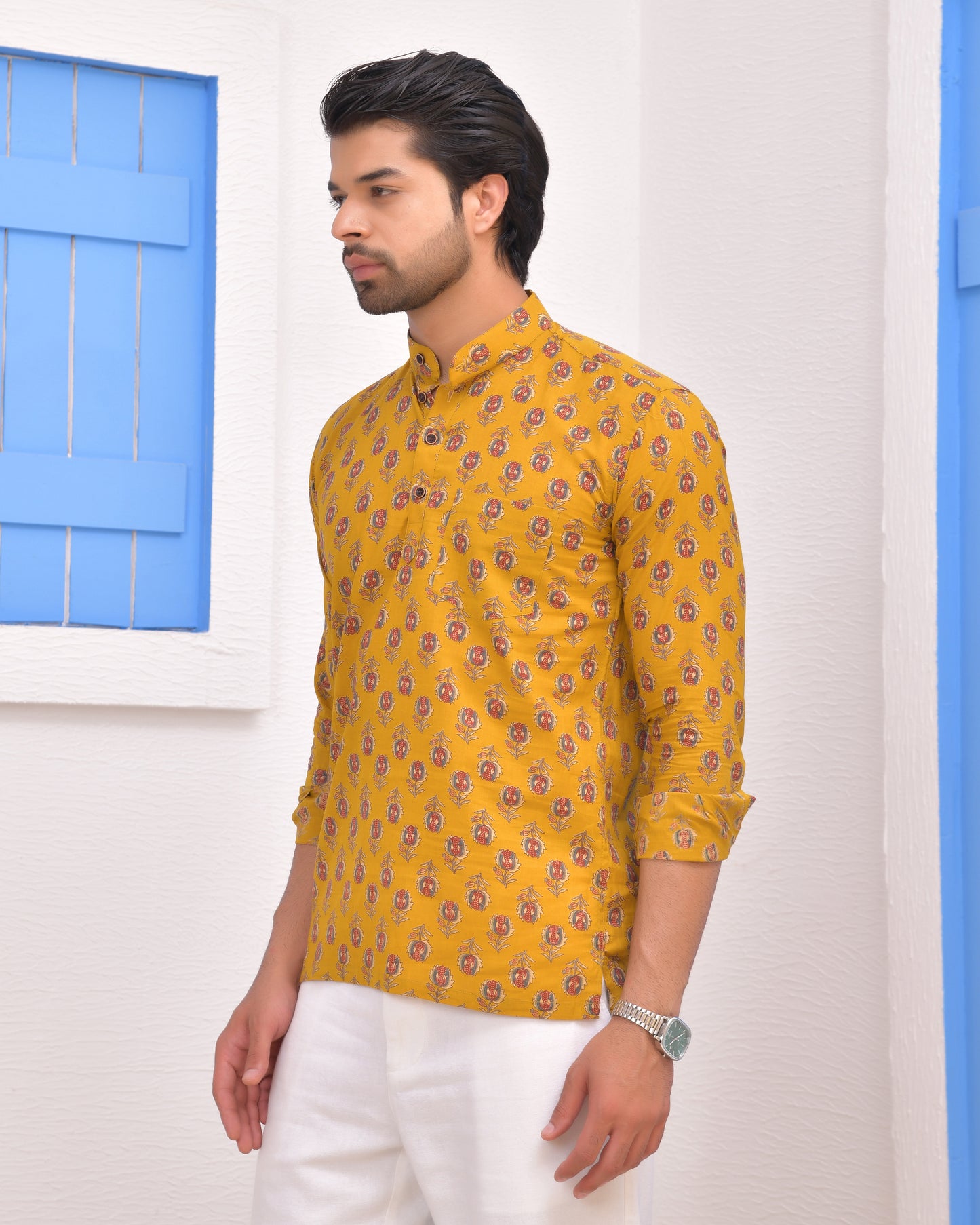Sunehri Bloom Short Kurta