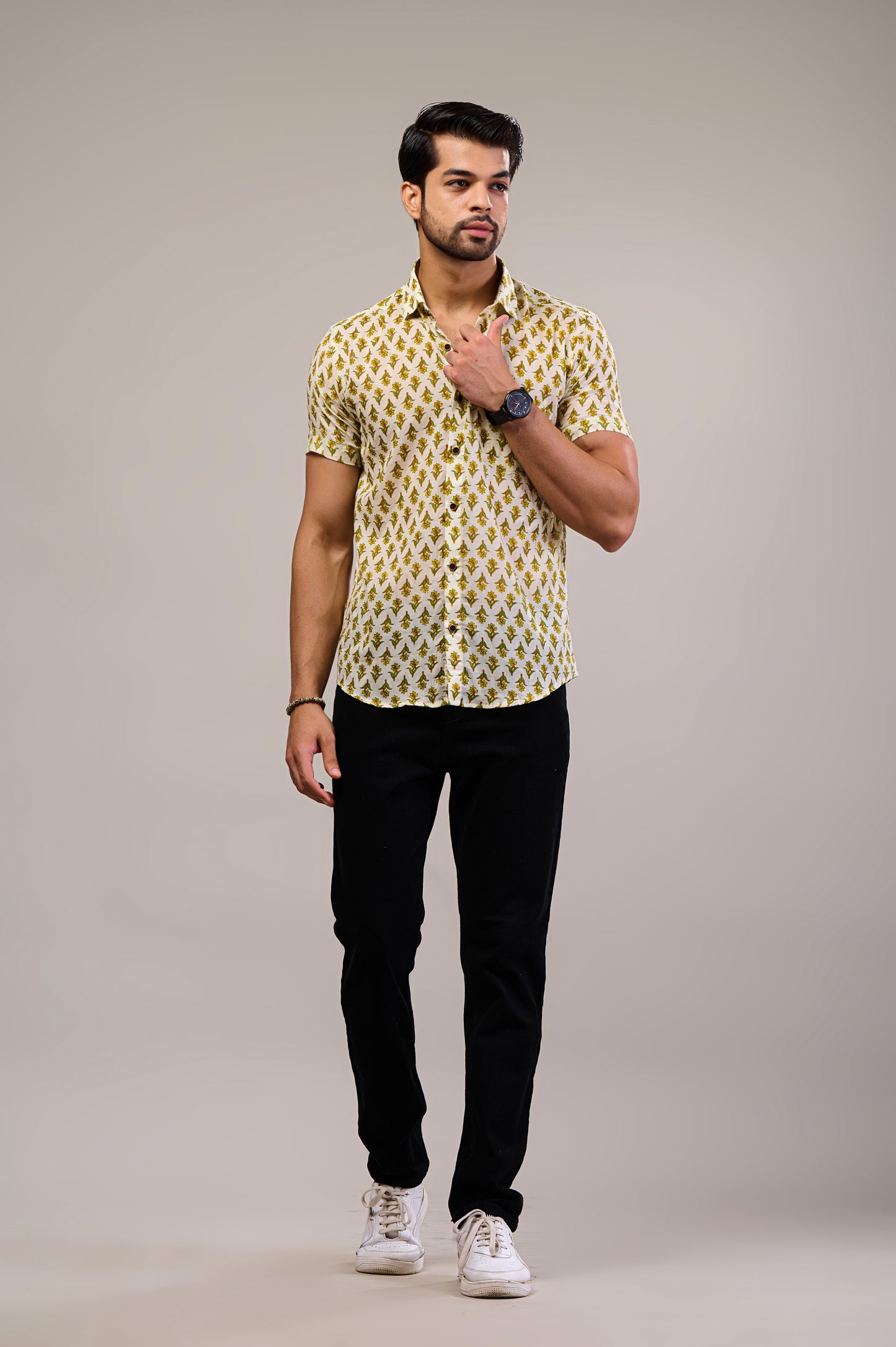 Tropical Tango Men’s Half Sleeve Printed Shirt