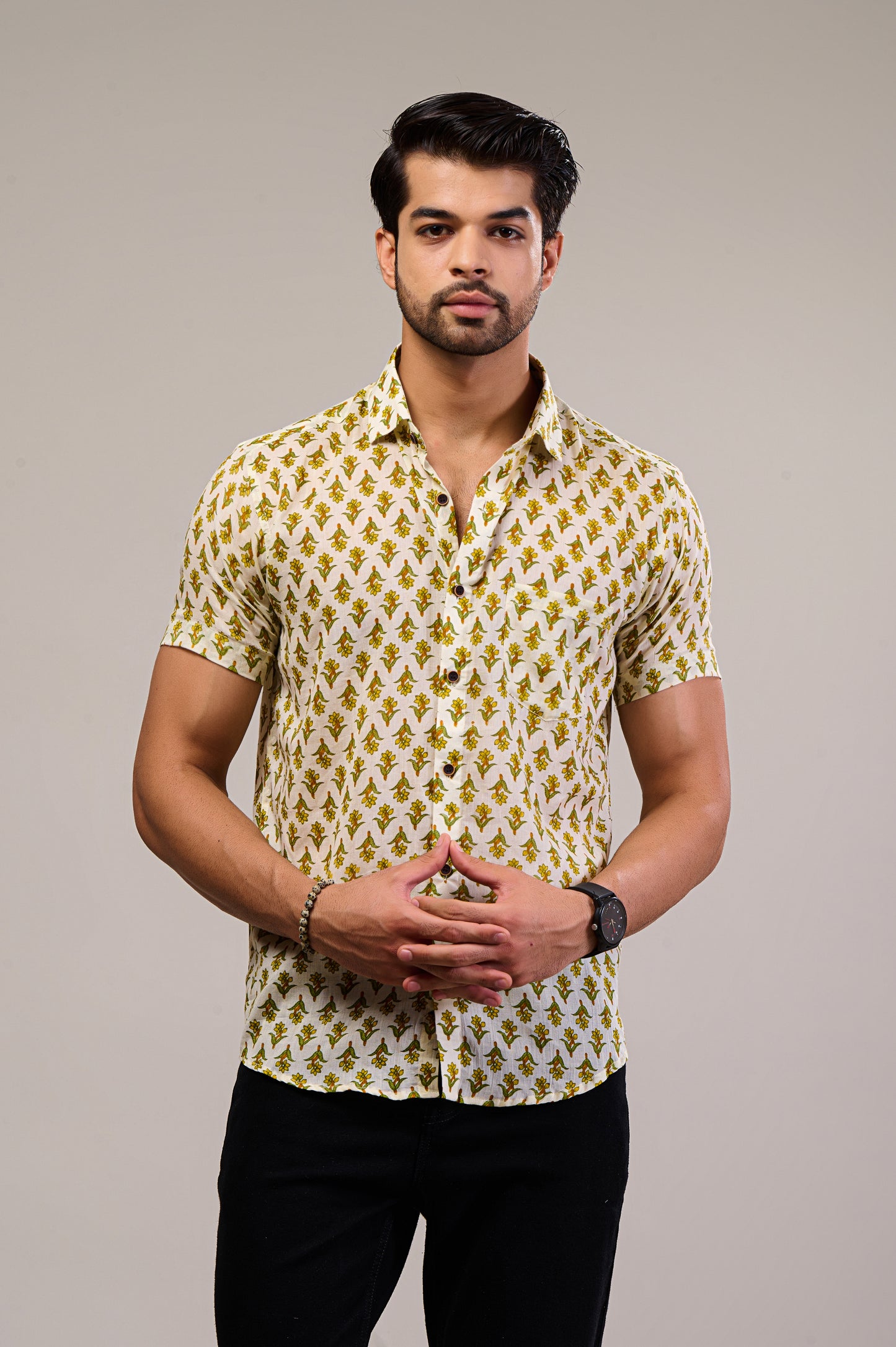 Tropical Tango Men’s Half Sleeve Printed Shirt