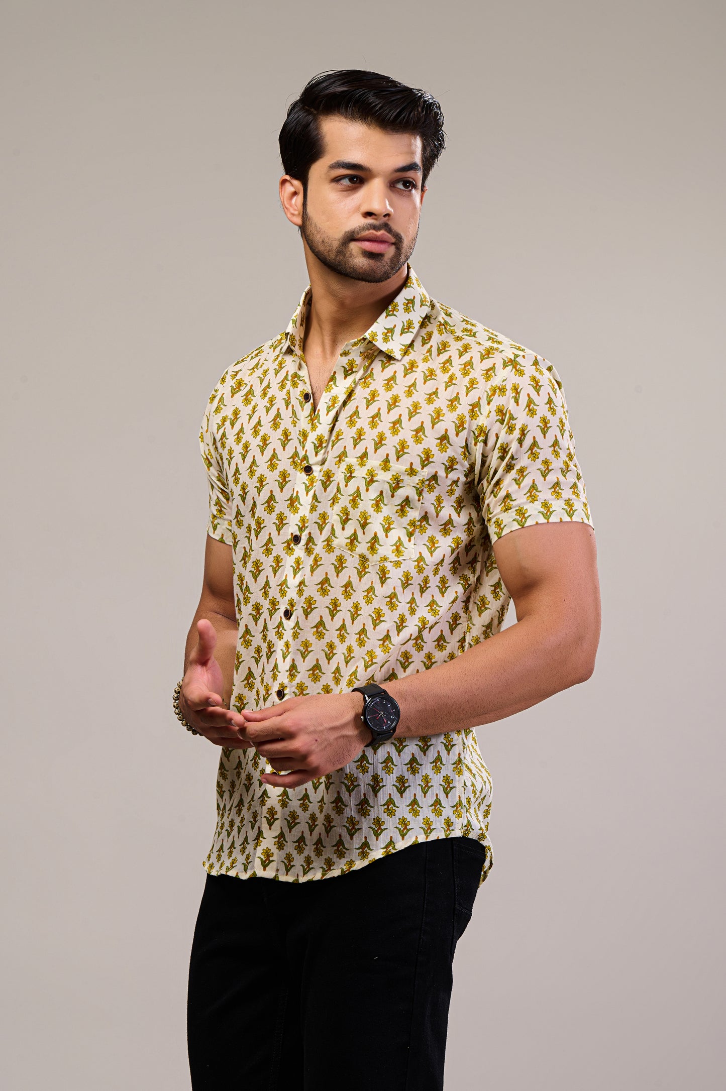 Tropical Tango Men’s Half Sleeve Printed Shirt