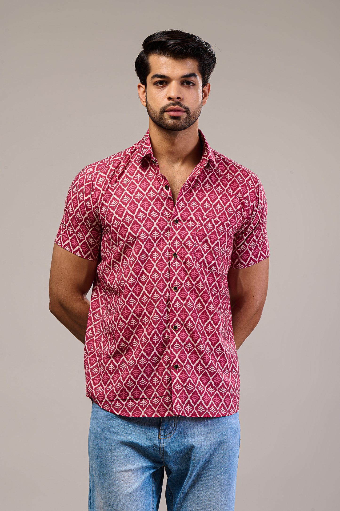 Spectrum Surge Men’s Half Sleeve Printed Shirt