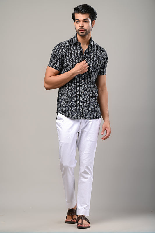 Prism Print Men’s Half Sleeve Shirt