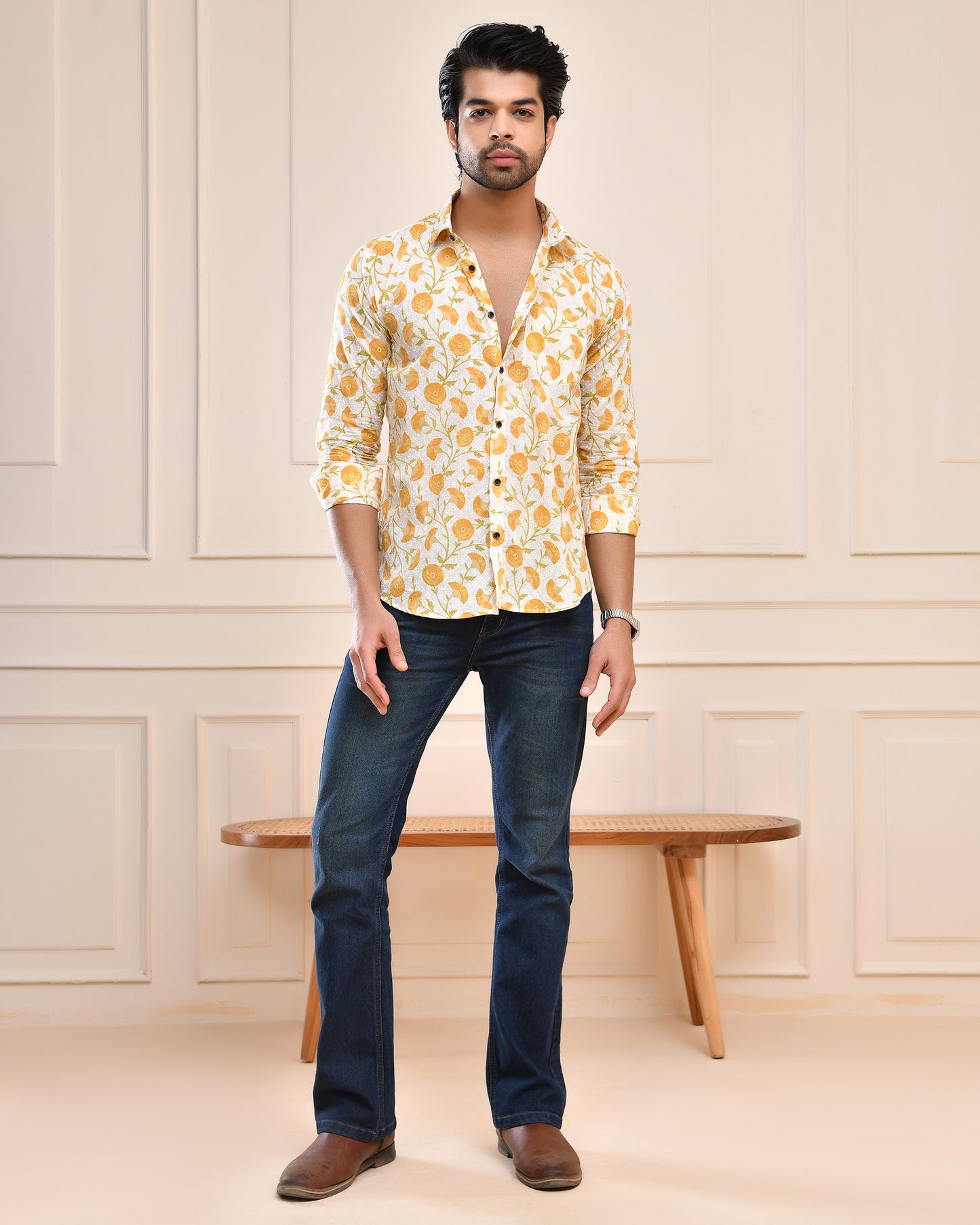 Jaipur Blossom Premium Full Sleeve Shirt