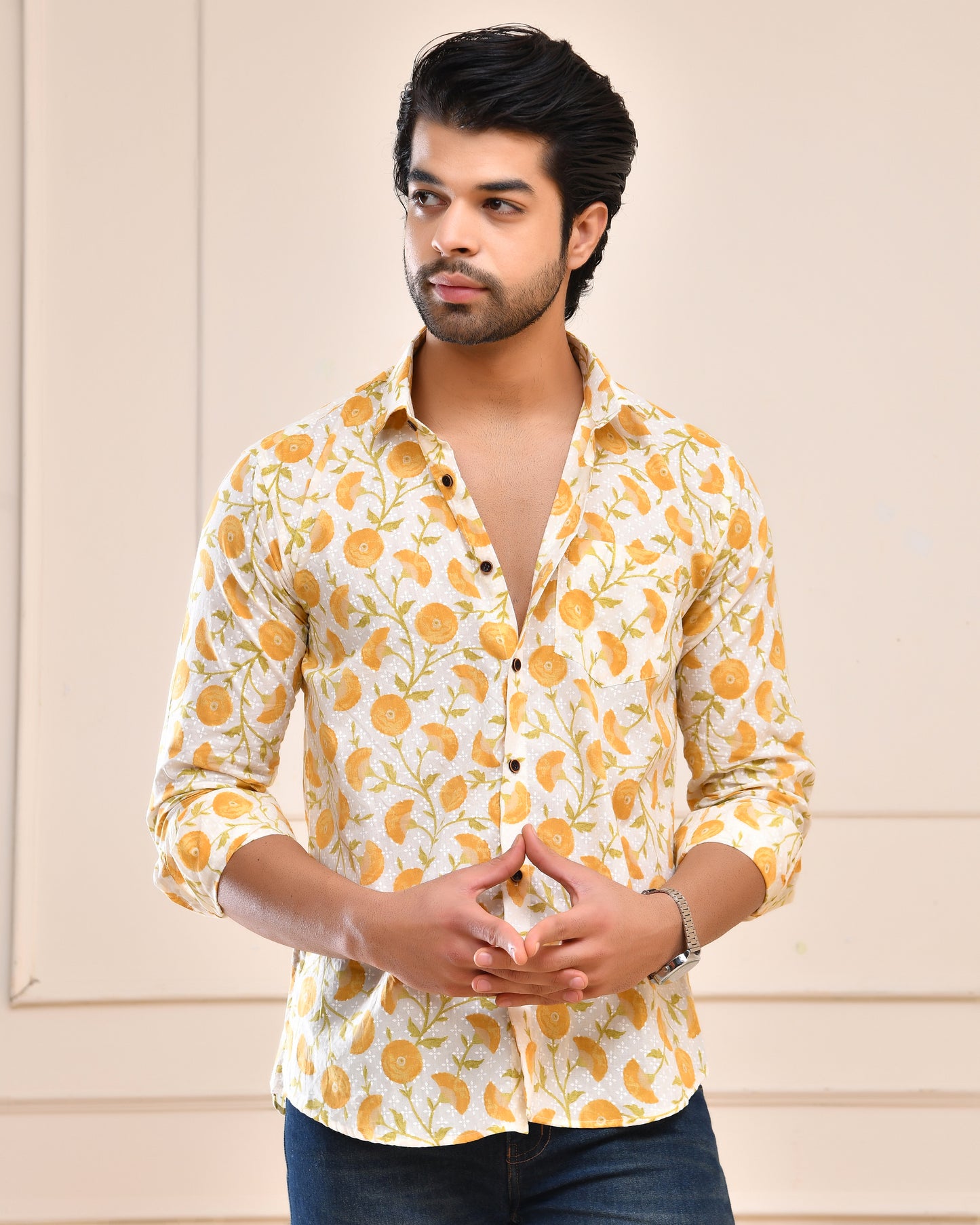 Jaipur Blossom Premium Full Sleeve Shirt
