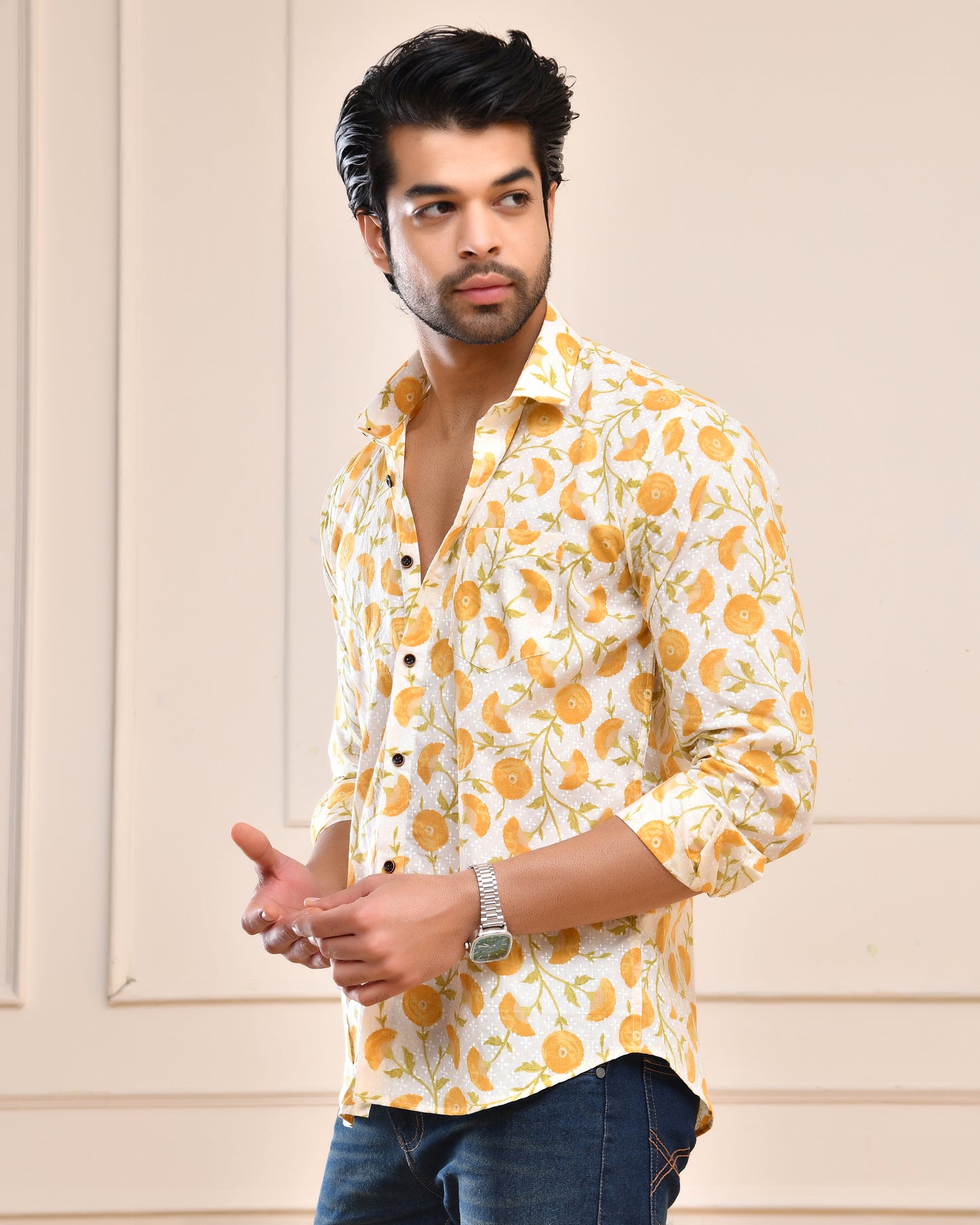Jaipur Blossom Premium Full Sleeve Shirt