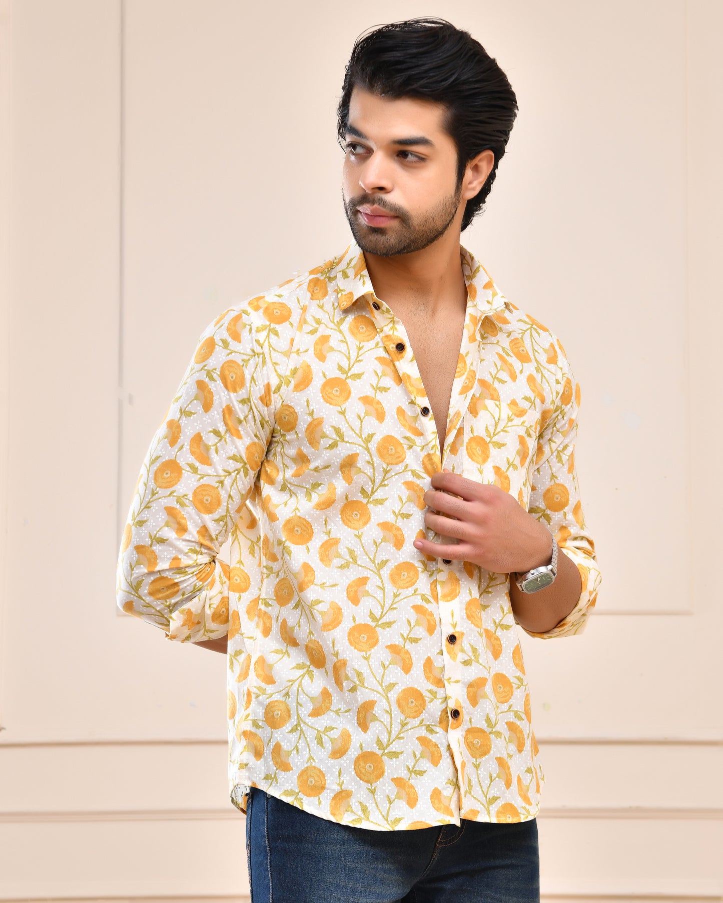 Jaipur Blossom Premium Full Sleeve Shirt