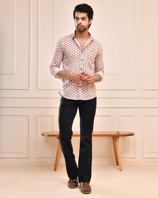 Pastel Flora Shirt Garden Aura Full Sleeve Shirt