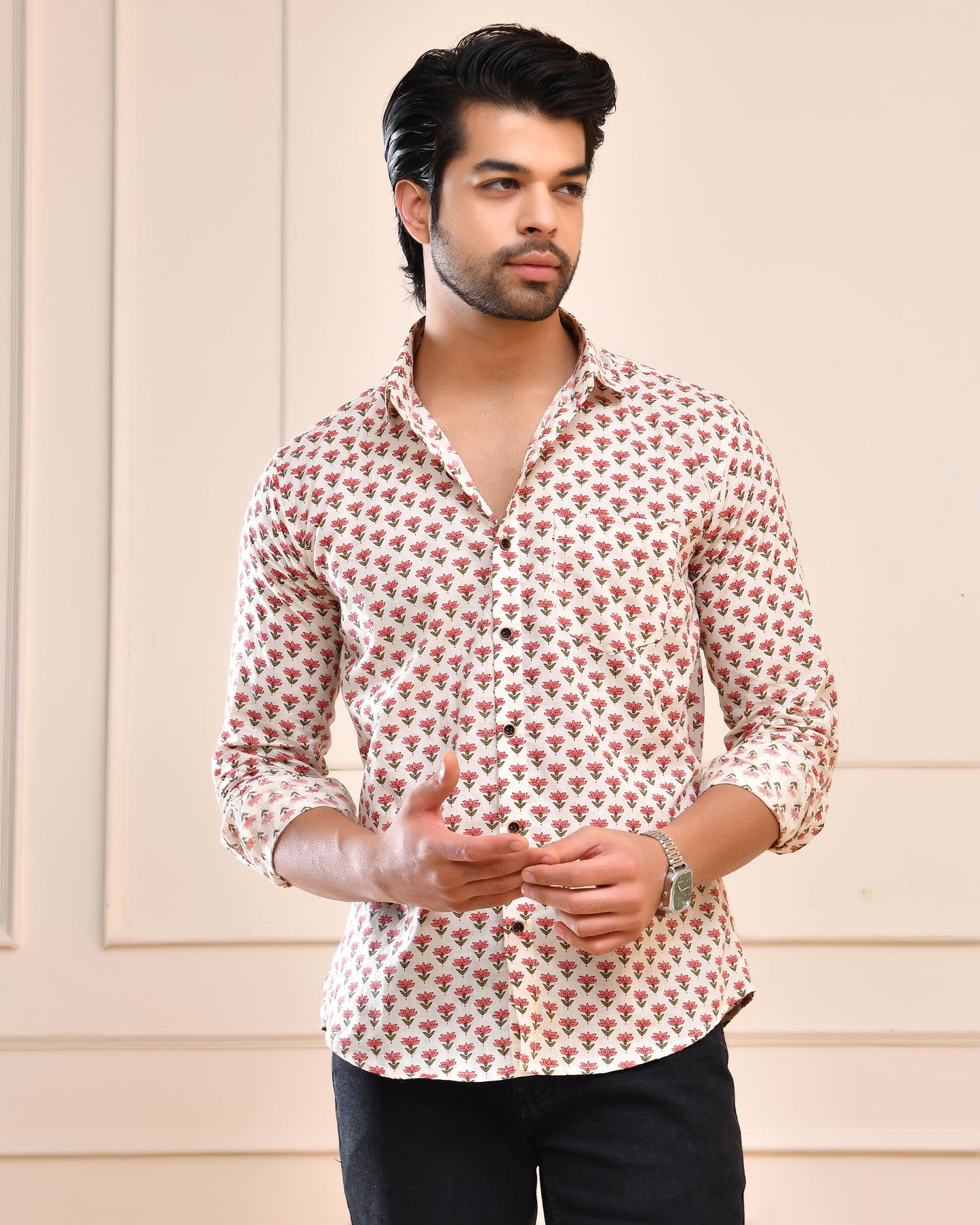 Pastel Flora Shirt Garden Aura Full Sleeve Shirt