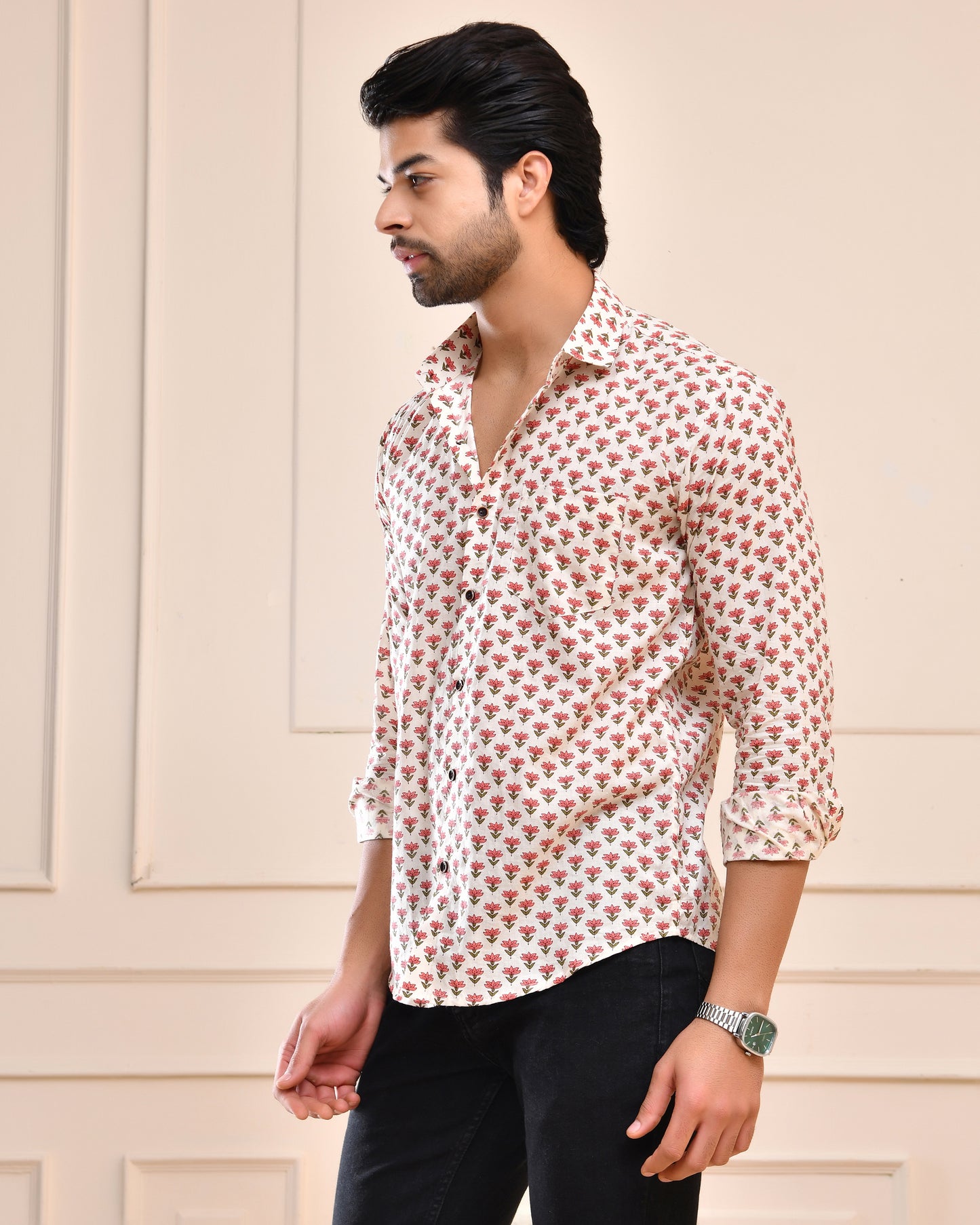 Pastel Flora Shirt Garden Aura Full Sleeve Shirt