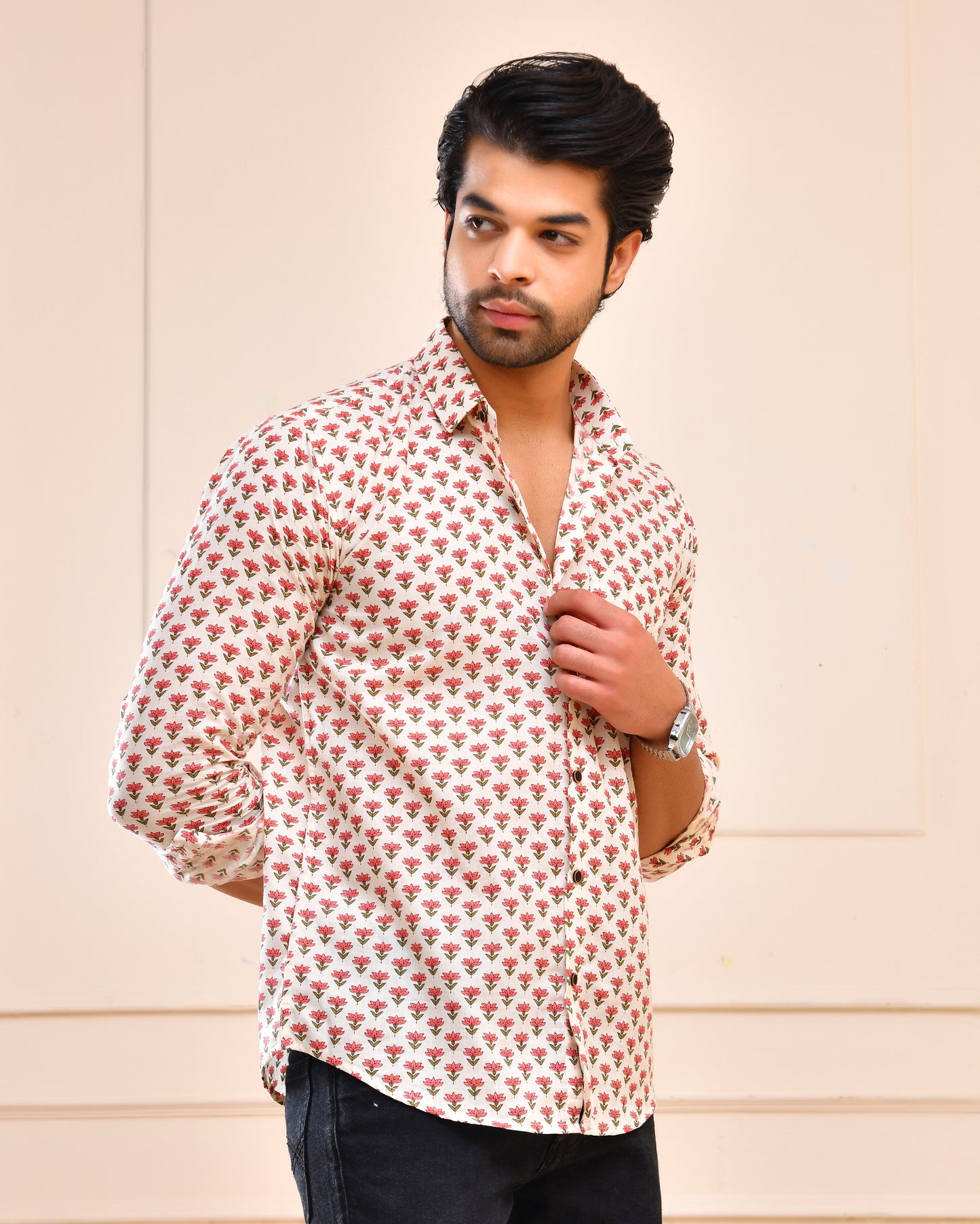 Pastel Flora Shirt Garden Aura Full Sleeve Shirt