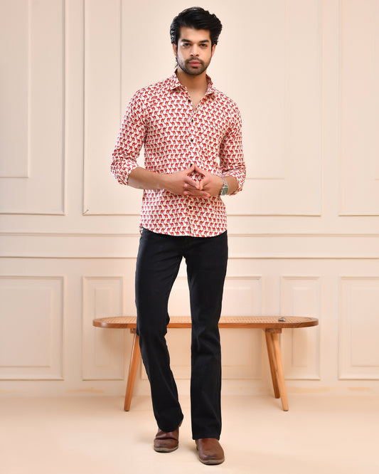 Desert Raja Printed Full Sleeve Shirt