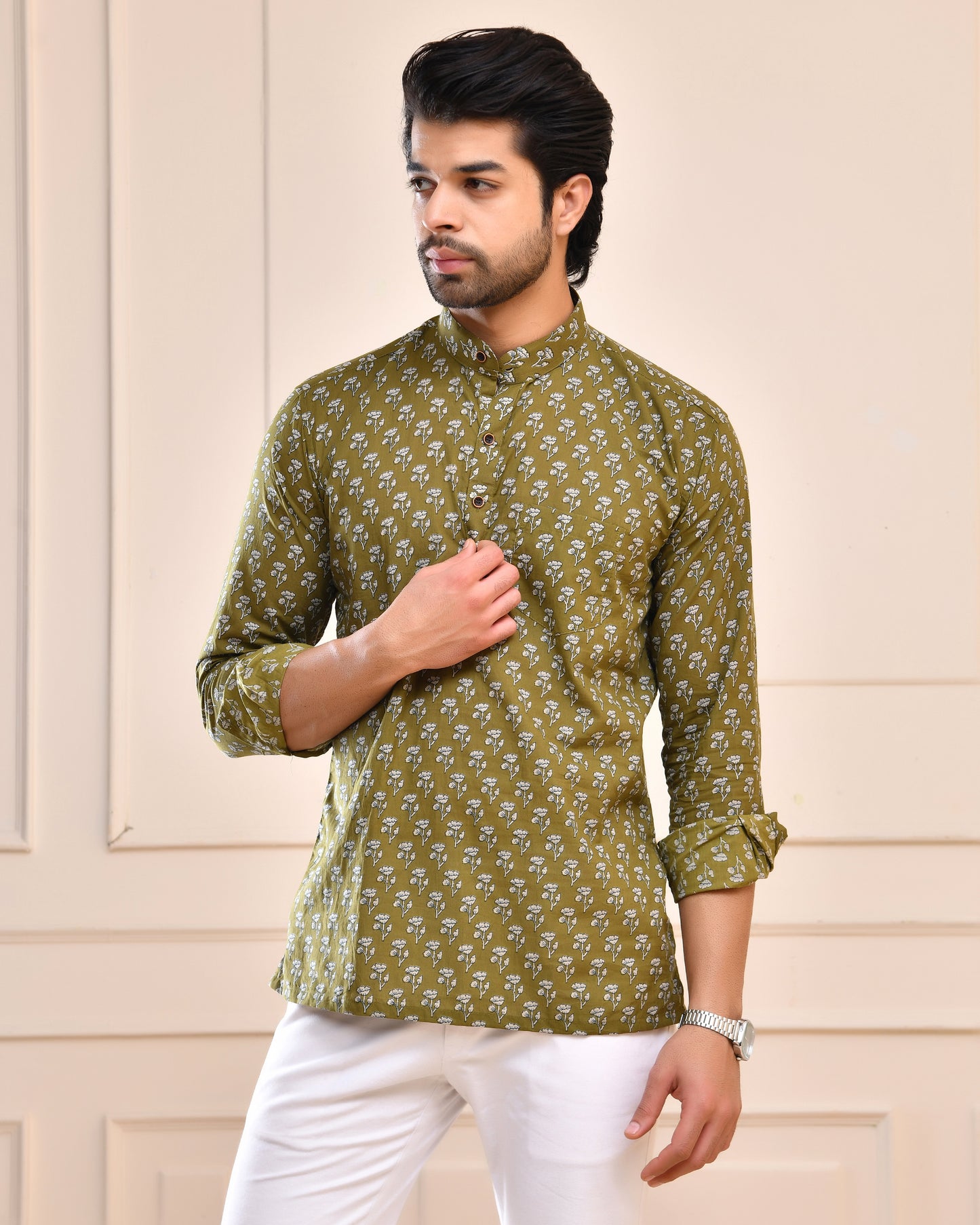 Mehendi Charm Short Kurta
