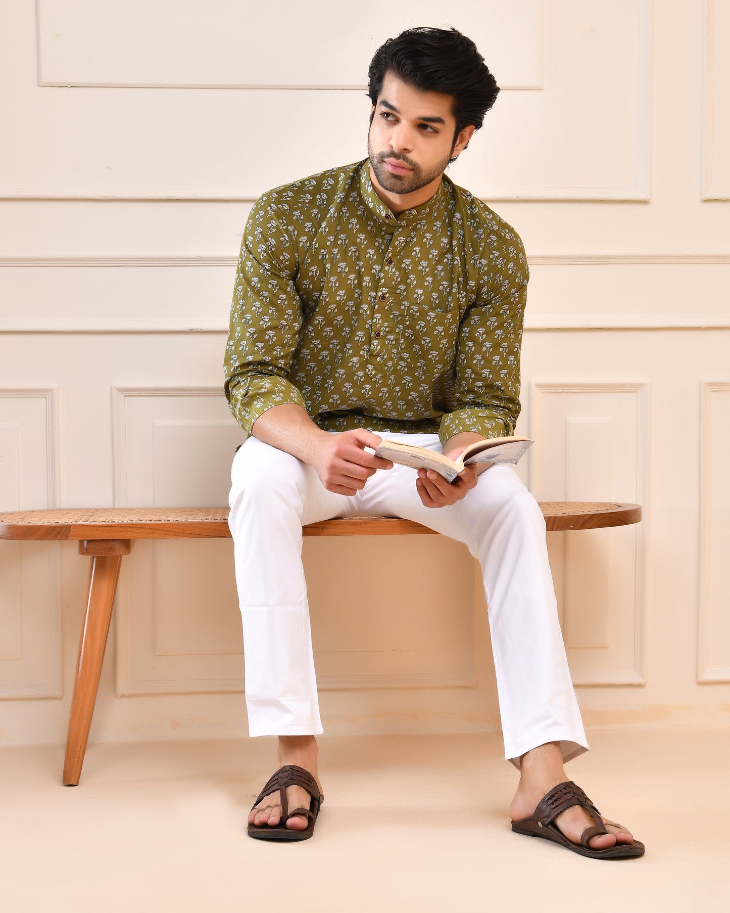 Mehendi Charm Short Kurta