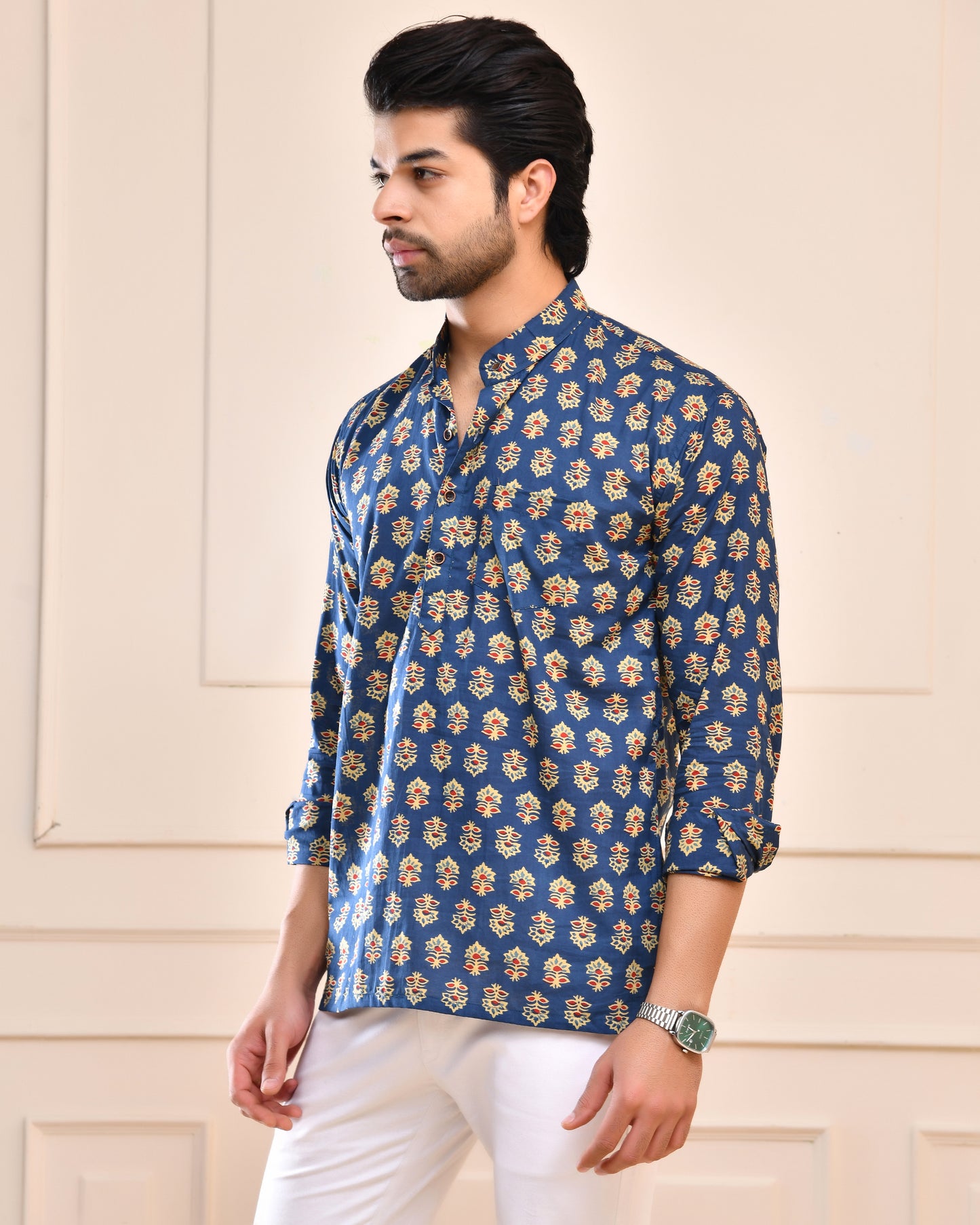 Blue Royale Short Kurta