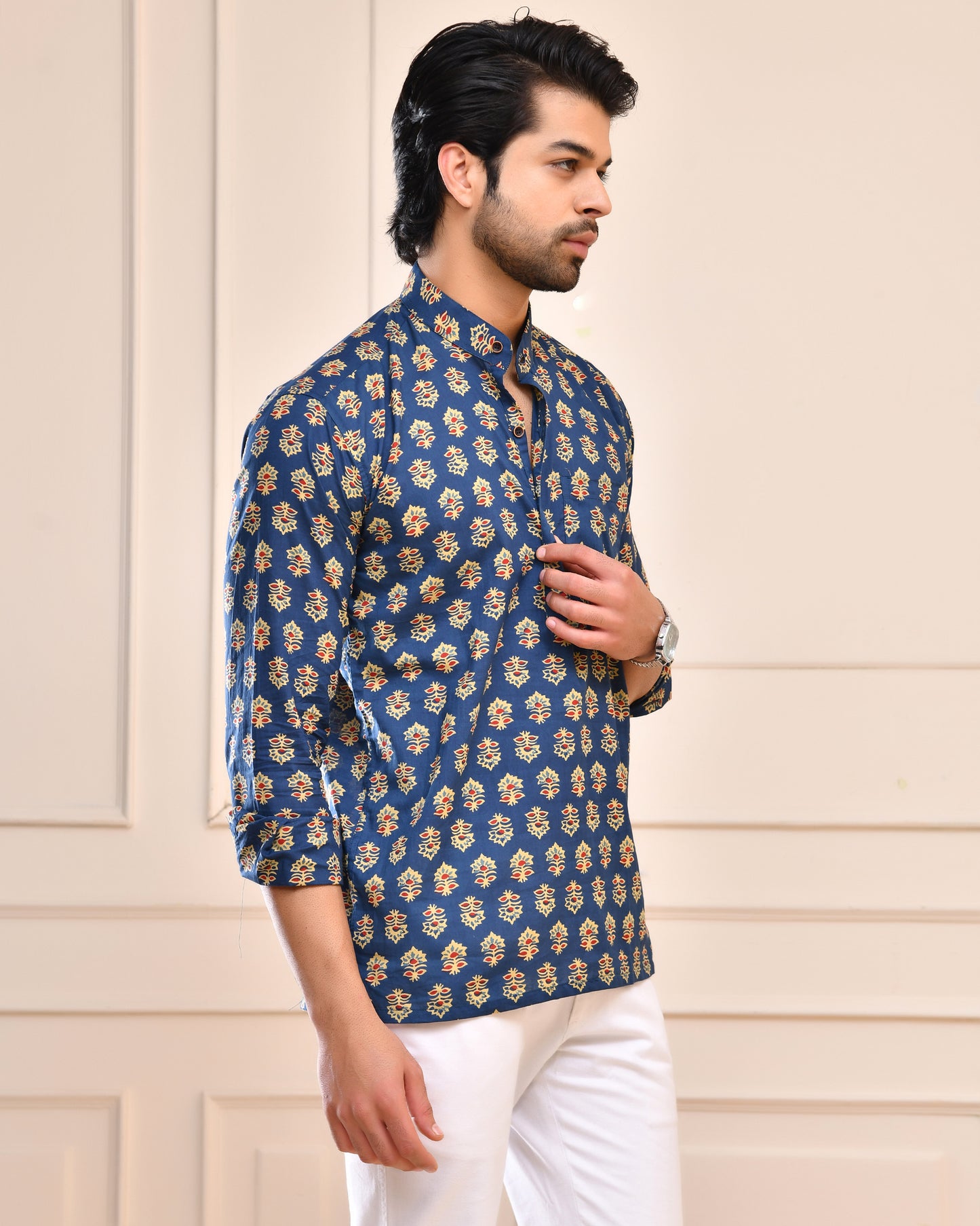 Blue Royale Short Kurta