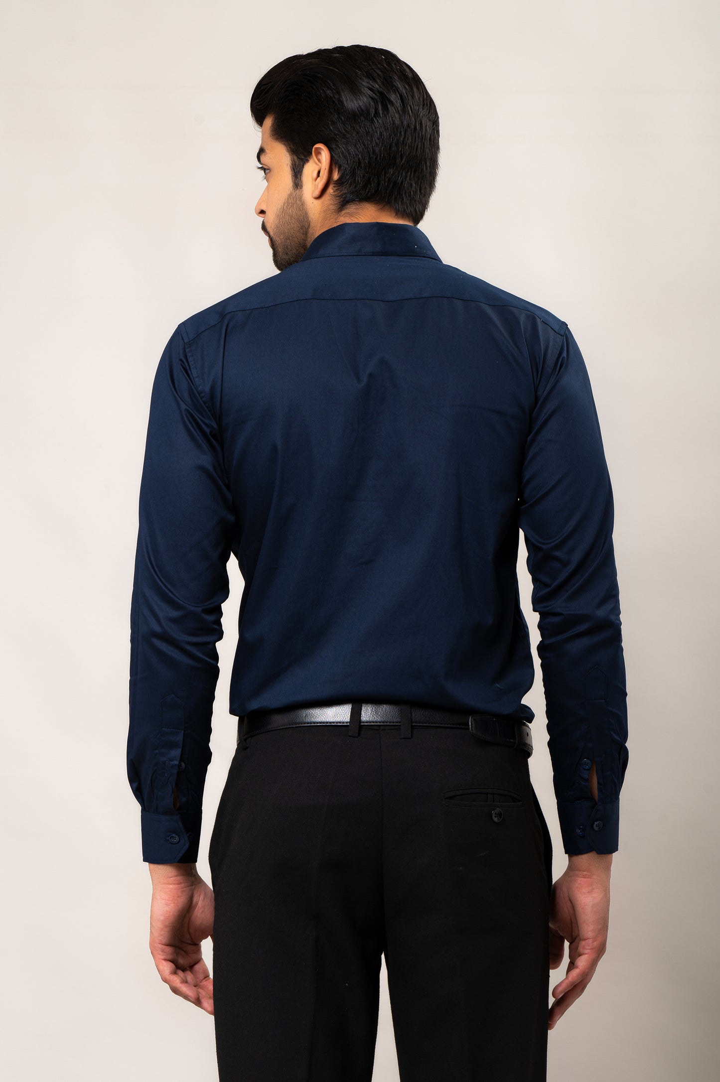 Royal Blue Plain Formal Shirt