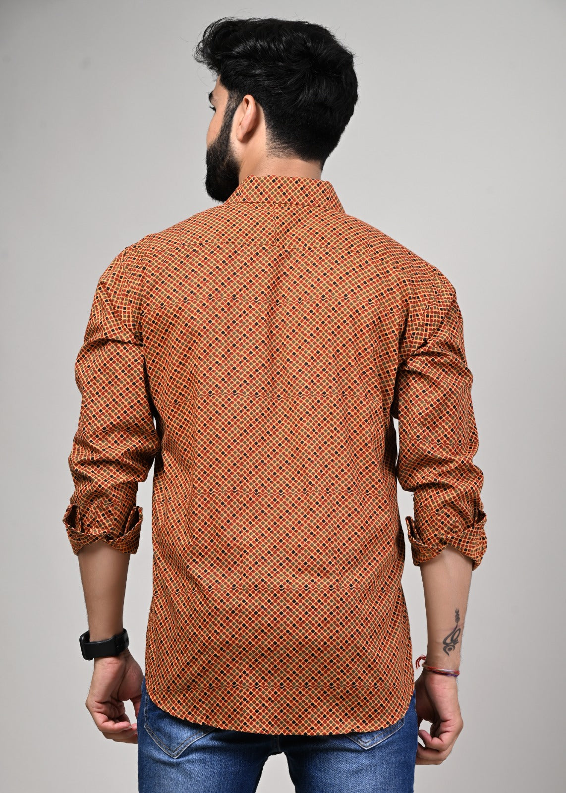 Bandhej Print Full Sleeve Shirt