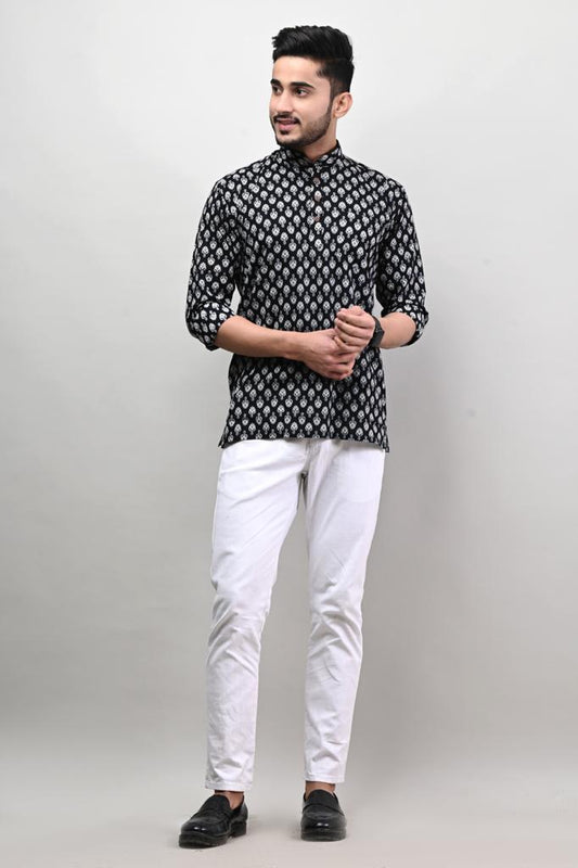 Jaipuri Printed Men’s Kurta Shirt