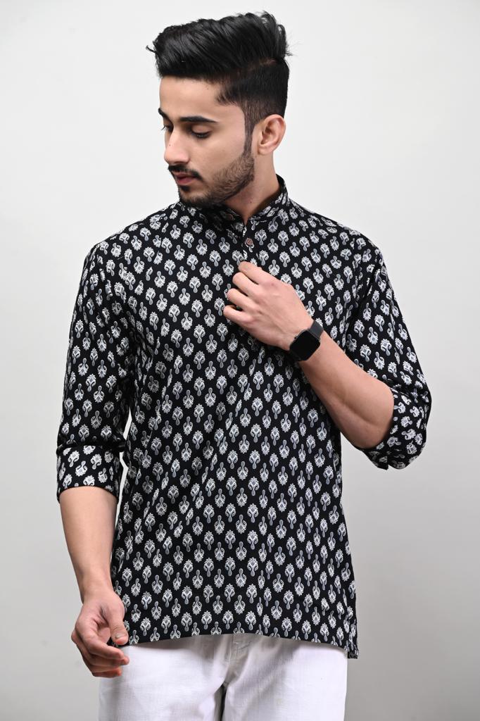 Jaipuri Printed Men’s Kurta Shirt