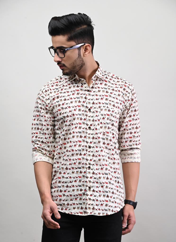 Camel Full Sleeve Shirt