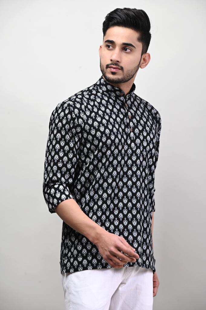 Jaipuri Printed Men’s Kurta Shirt