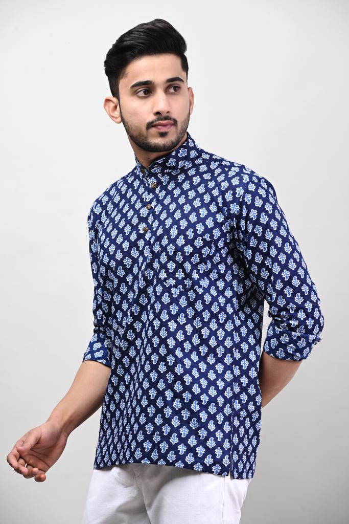 Indigo Men’s Kurta Shirt